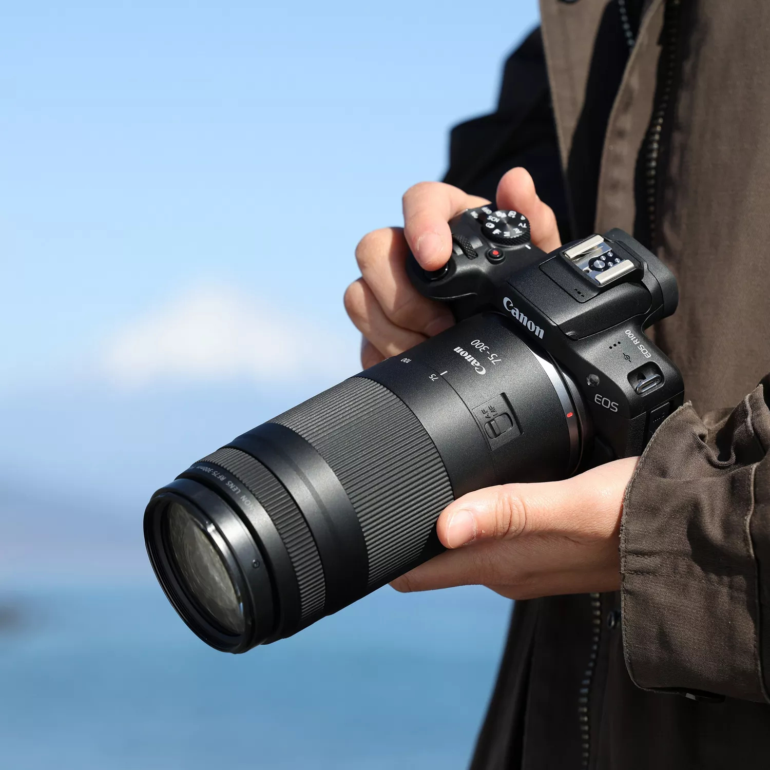 Canon RF 75-300 mm F4-5.6 Cropped frame(APS-C) camera Zoom lens Black