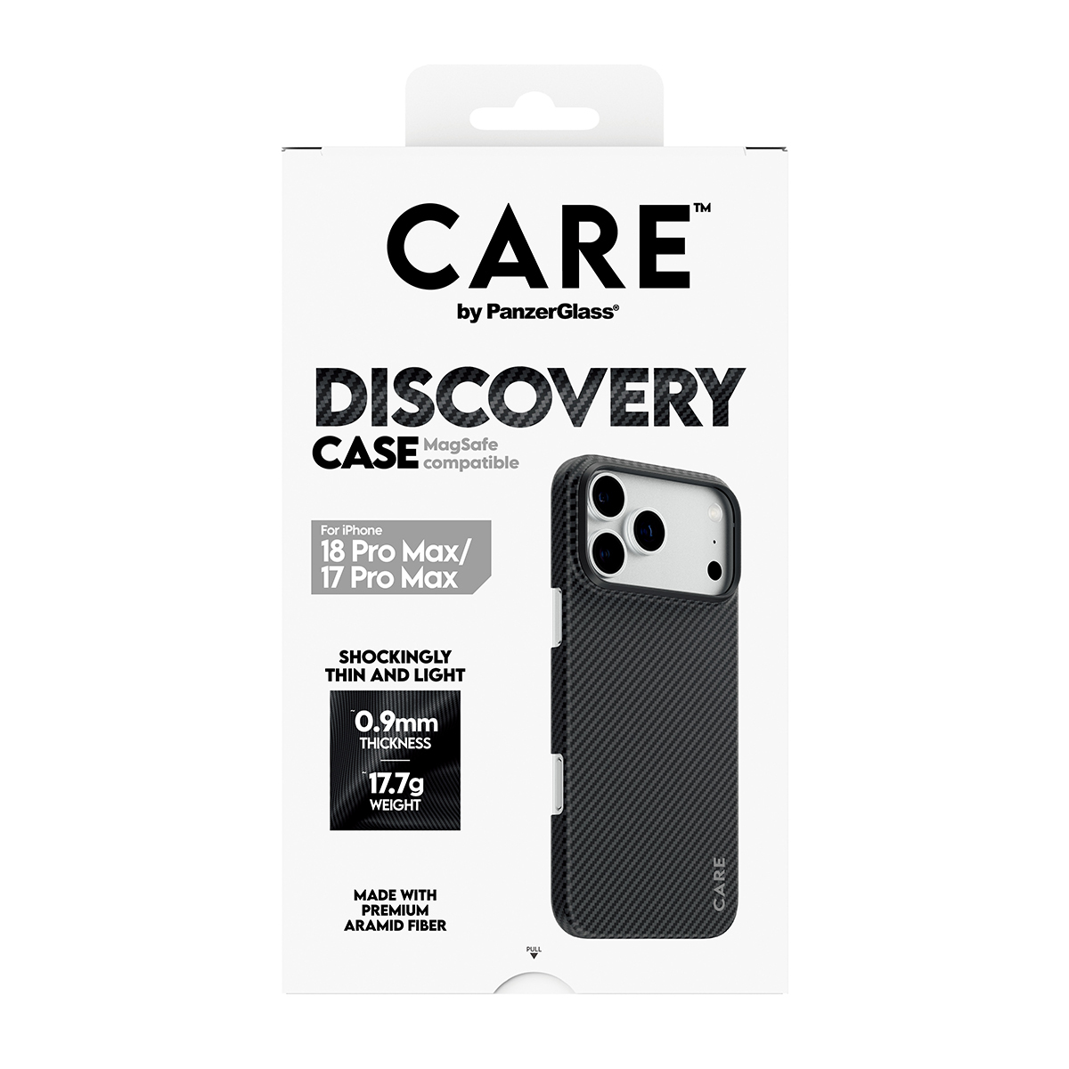 PanzerGlass CARE by � Discovery Case Black & Grey w. MagSafe iPhone 2026 Pro Max | 17 Pro Max coque de protection pour t�l�phones portables Housse Noir