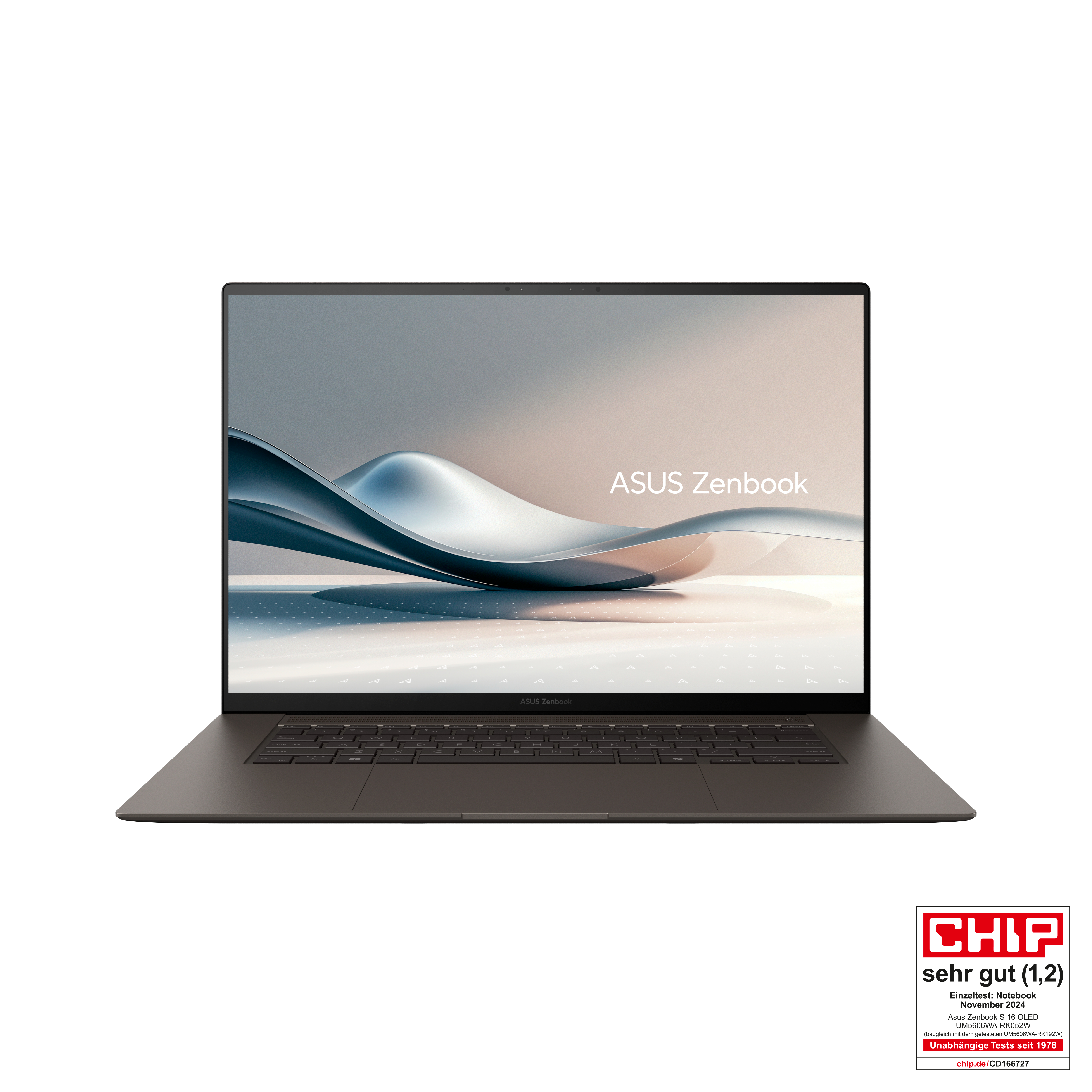 ASUS Zenbook S16 UM5606WA-RK052W Copilot+ PC AMD Ryzen AI 9 365 Port�til 40,6 cm (16) WQXGA+ 24 GB LPDDR5x-SDRAM 1 TB SSD Wi-Fi 7 (802.11be) Windows 11 Home Alem�n Gris