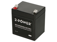 2-power 2P5-12 - Plombierte Bleisure (VRLA) - 12 V - 1 Stck(e) - Schwarz - 5 Ah - 5000 mAh