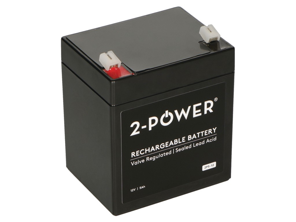 2-power 2P5-12 - Plombierte Bleis�ure (VRLA) - 12 V - 1 St�ck(e) - Schwarz - 5 Ah - 5000 mAh