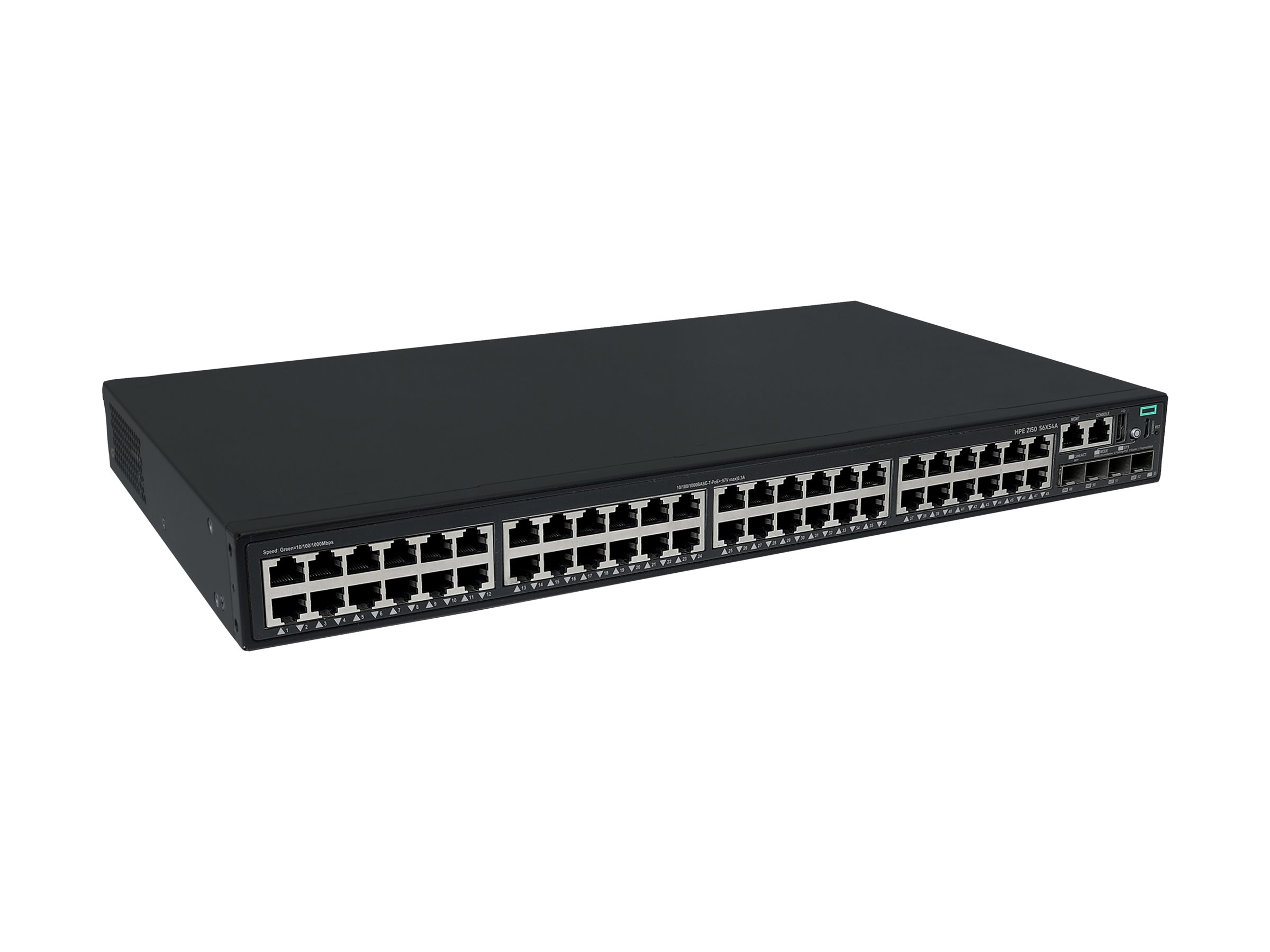 HPE Networking Comware 5150L 48p 10M/100M/1G PoE+ 4p SFP+ 1G/10G 770W Switch - Switch - L3 - managed - 48 x 10/100/1000Base-T (PoE+)