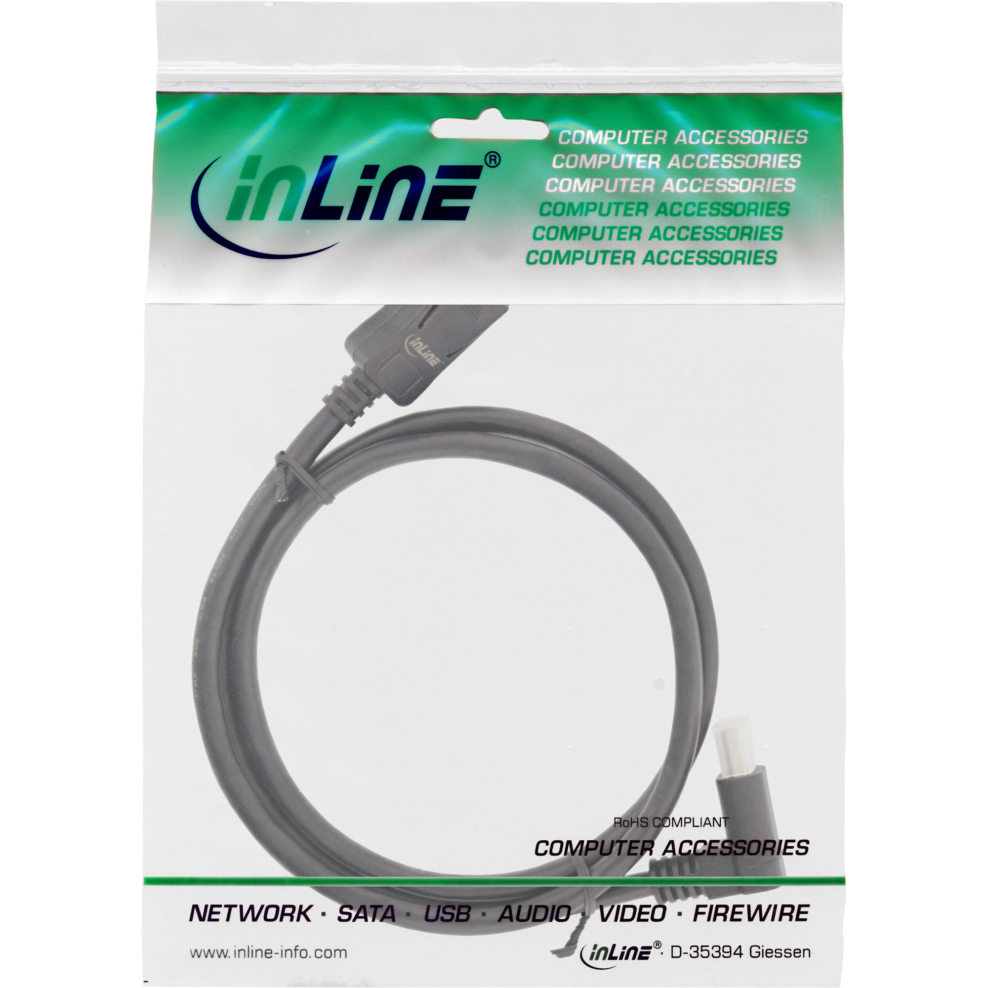 InLine 17151U c�ble DisplayPort 1 m Noir