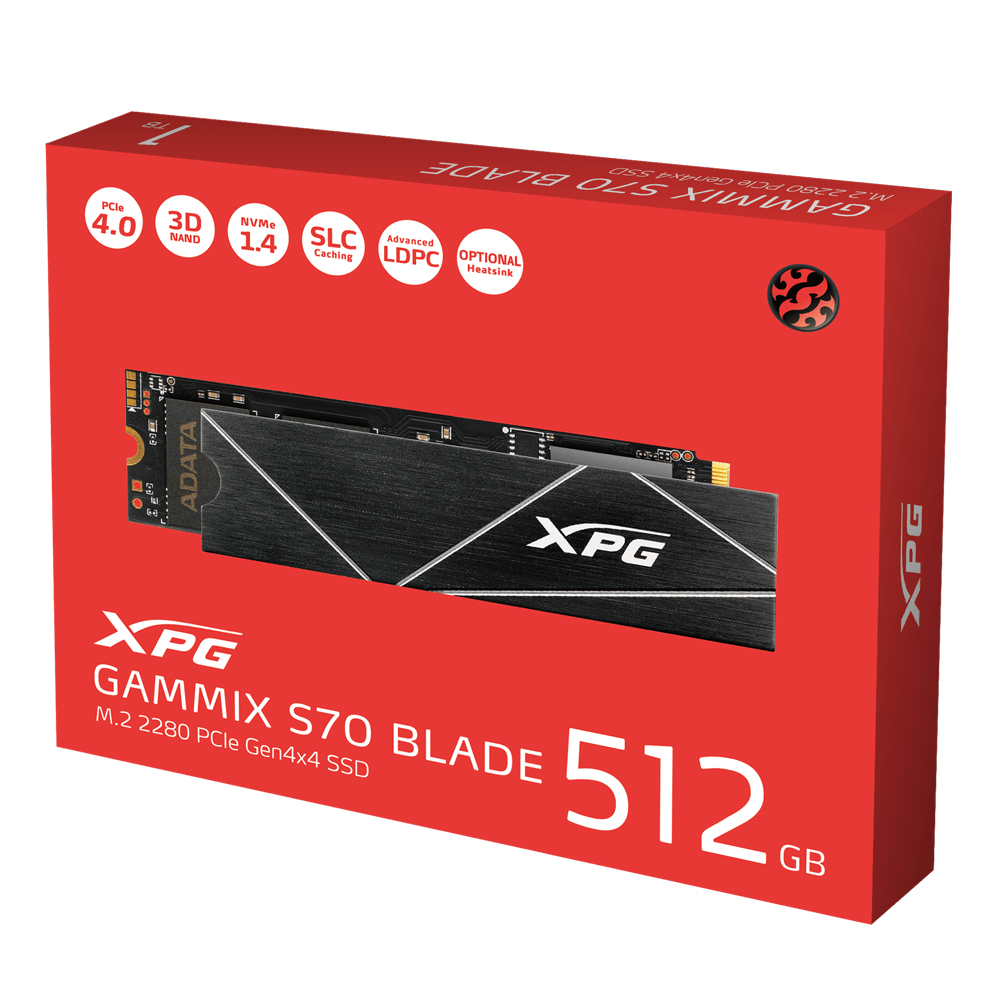 XPG GAMMIX S70 BLADE M.2 512 Go PCI Express 4.0 3D NAND NVMe