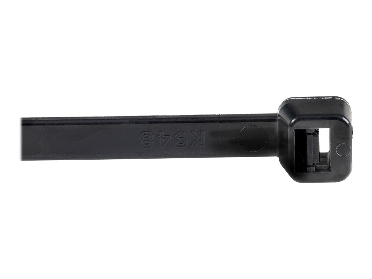 StarTech.com Fascetta Fermacavi da 25cm - Fascetta in Plastica Stringicavo larga 4mm, Diametro del Fascio 68mm, Resistenza alla Trazione 22kg - Fascetta Autobloccante - 94V-2/UL - Confezione da 1000 pezzi - Nero