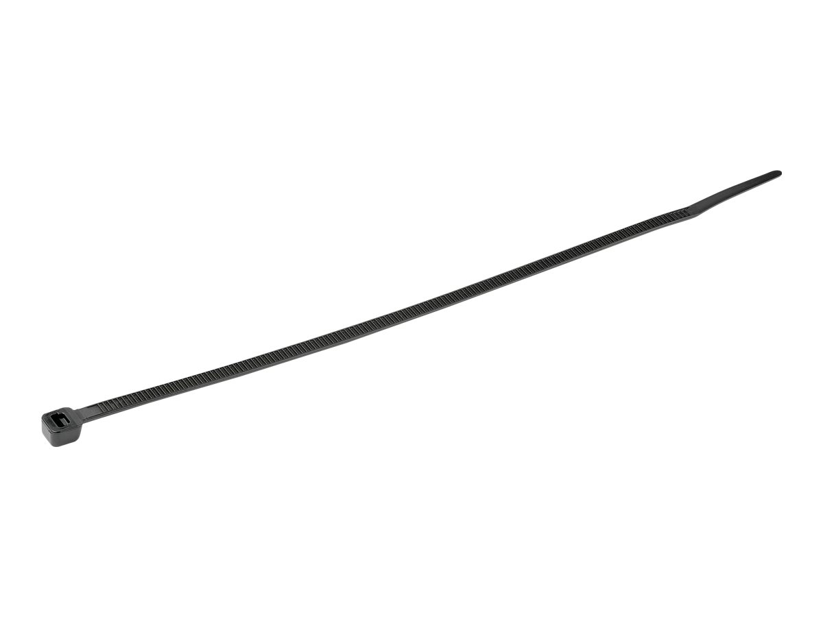 StarTech.com Fascetta Fermacavi da 25cm - Fascetta in Plastica Stringicavo larga 4mm, Diametro del Fascio 68mm, Resistenza alla Trazione 22kg - Fascetta Autobloccante - 94V-2/UL - Confezione da 1000 pezzi - Nero