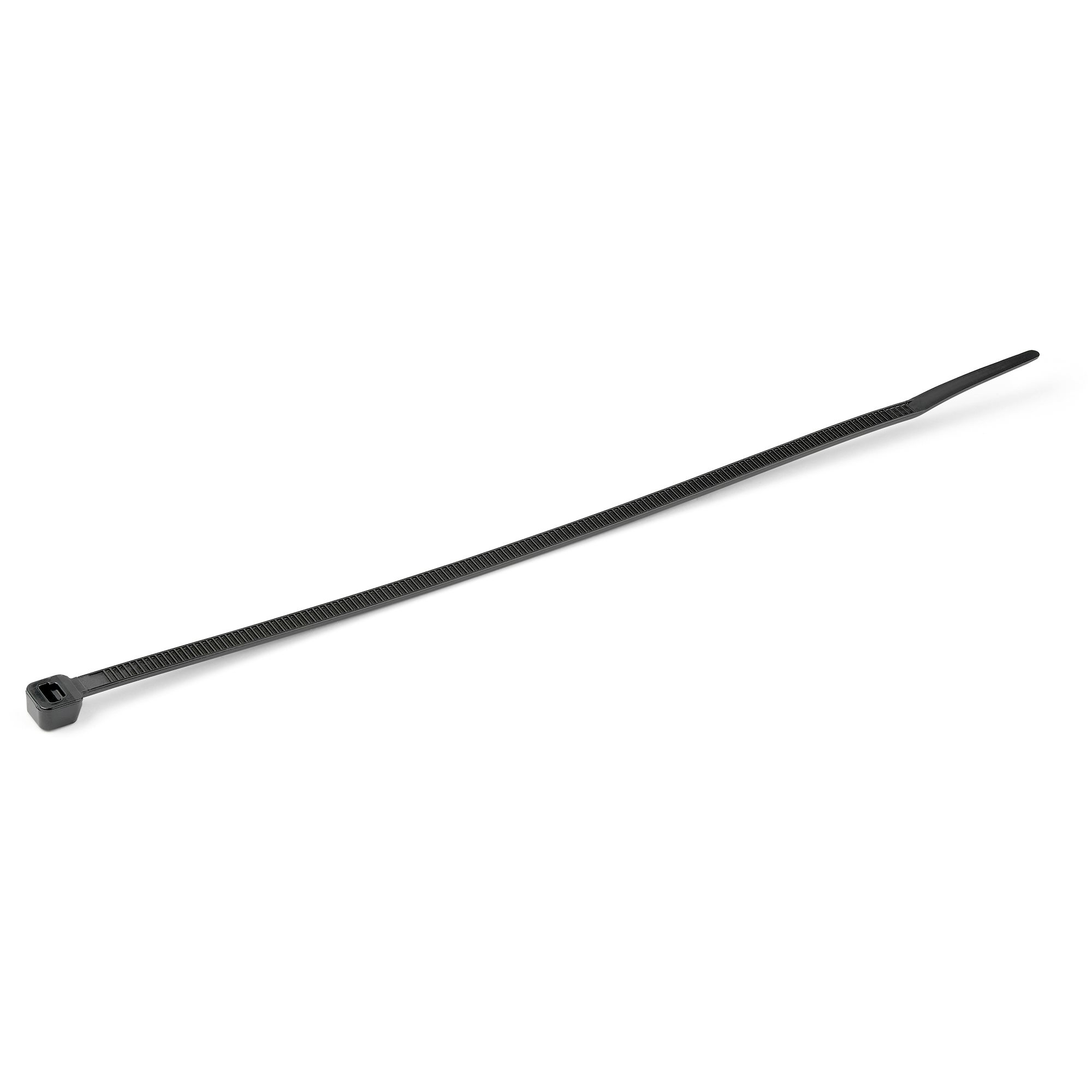 StarTech.com Fascetta Fermacavi da 25cm - Fascetta in Plastica Stringicavo larga 4mm, Diametro del Fascio 68mm, Resistenza alla Trazione 22kg - Fascetta Autobloccante - 94V-2/UL - Confezione da 1000 pezzi - Nero