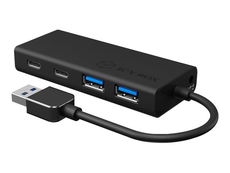 ICY BOX IB-HUB1426-U3 USB 3.2 Gen 1 (3.1 Gen 1) Type-A 5000 Mbit/s Negro
