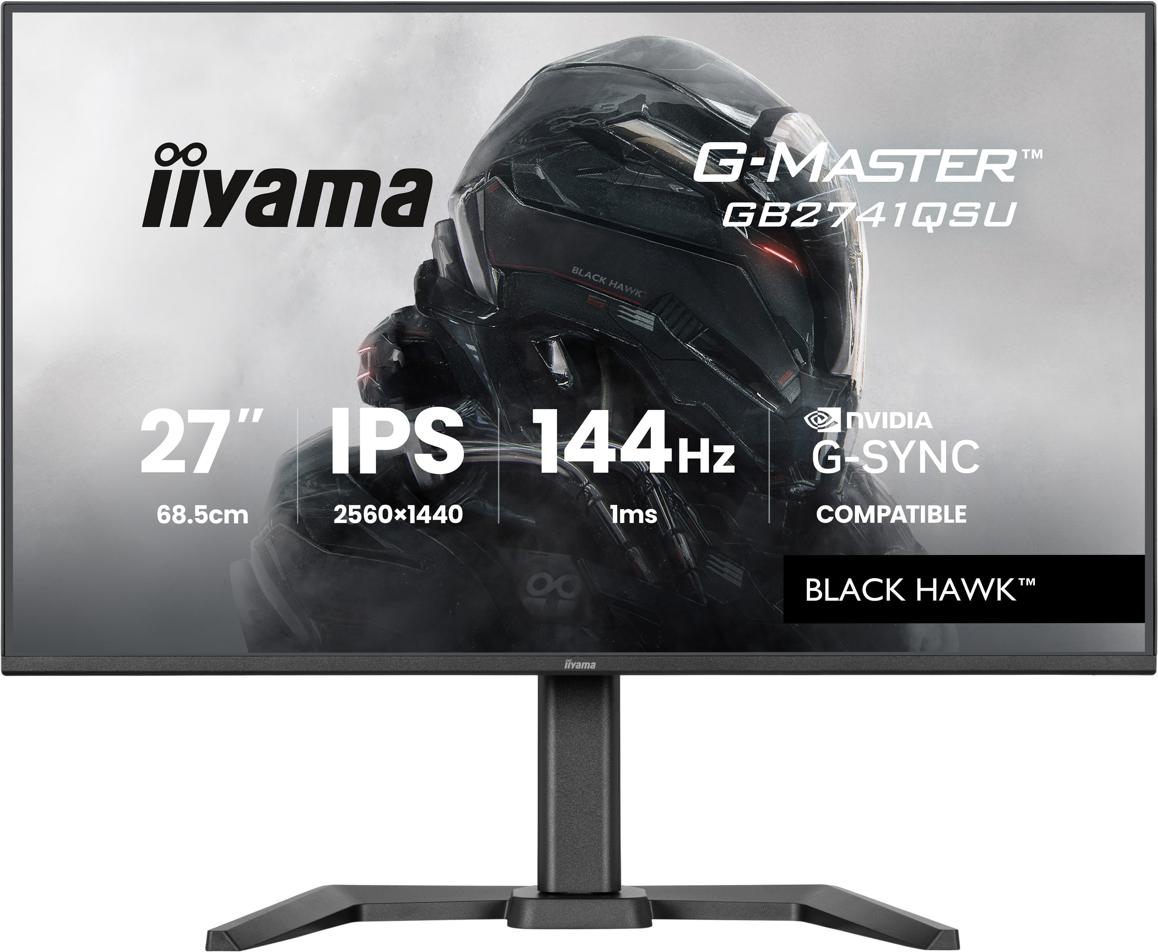 Iiyama G-MASTER Black Hawk GB2741QSU-B1 - LED-Monitor - Gaming - 68.6 cm (27)
