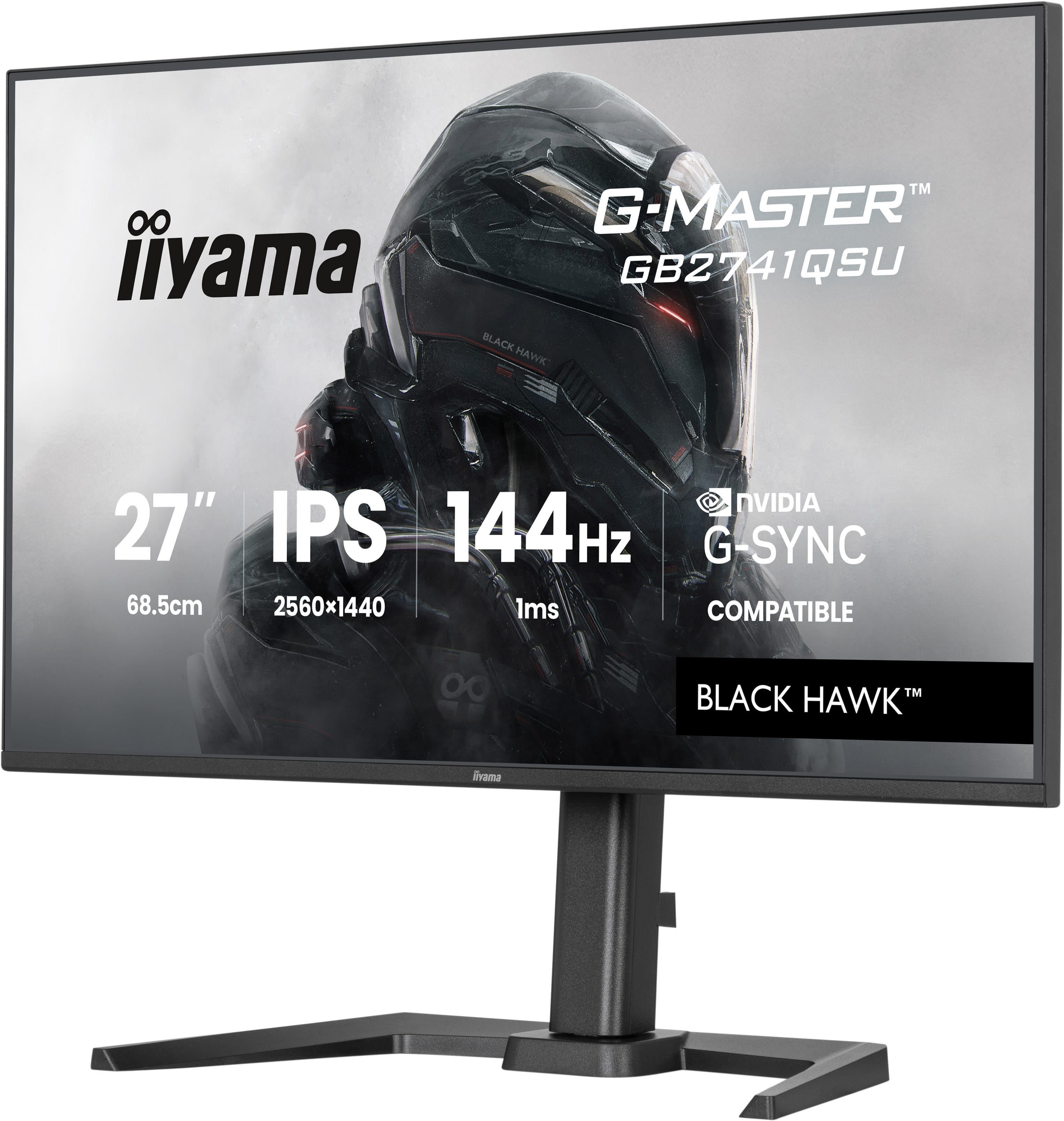 Iiyama G-MASTER Black Hawk GB2741QSU-B1 - LED-Monitor - Gaming - 68.6 cm (27)