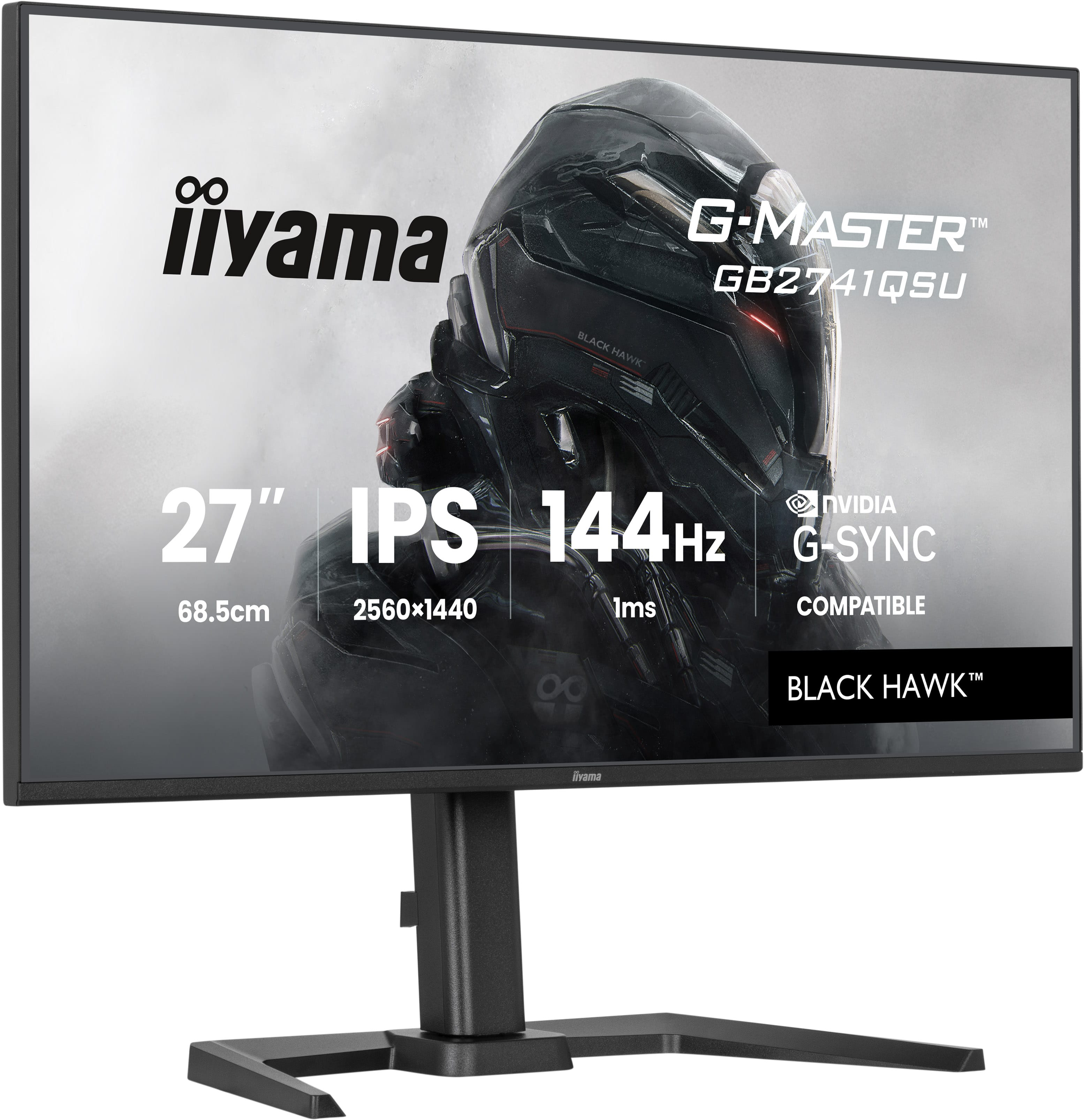 Iiyama G-MASTER Black Hawk GB2741QSU-B1 - LED-Monitor - Gaming - 68.6 cm (27)