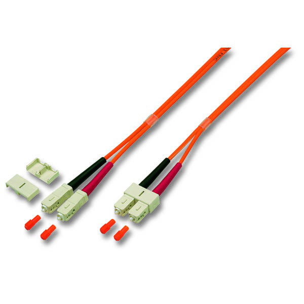 EFB Elektronik SC/SC 50/125 2m cavo a fibre ottiche Beige, Nero, Arancione, Rosso