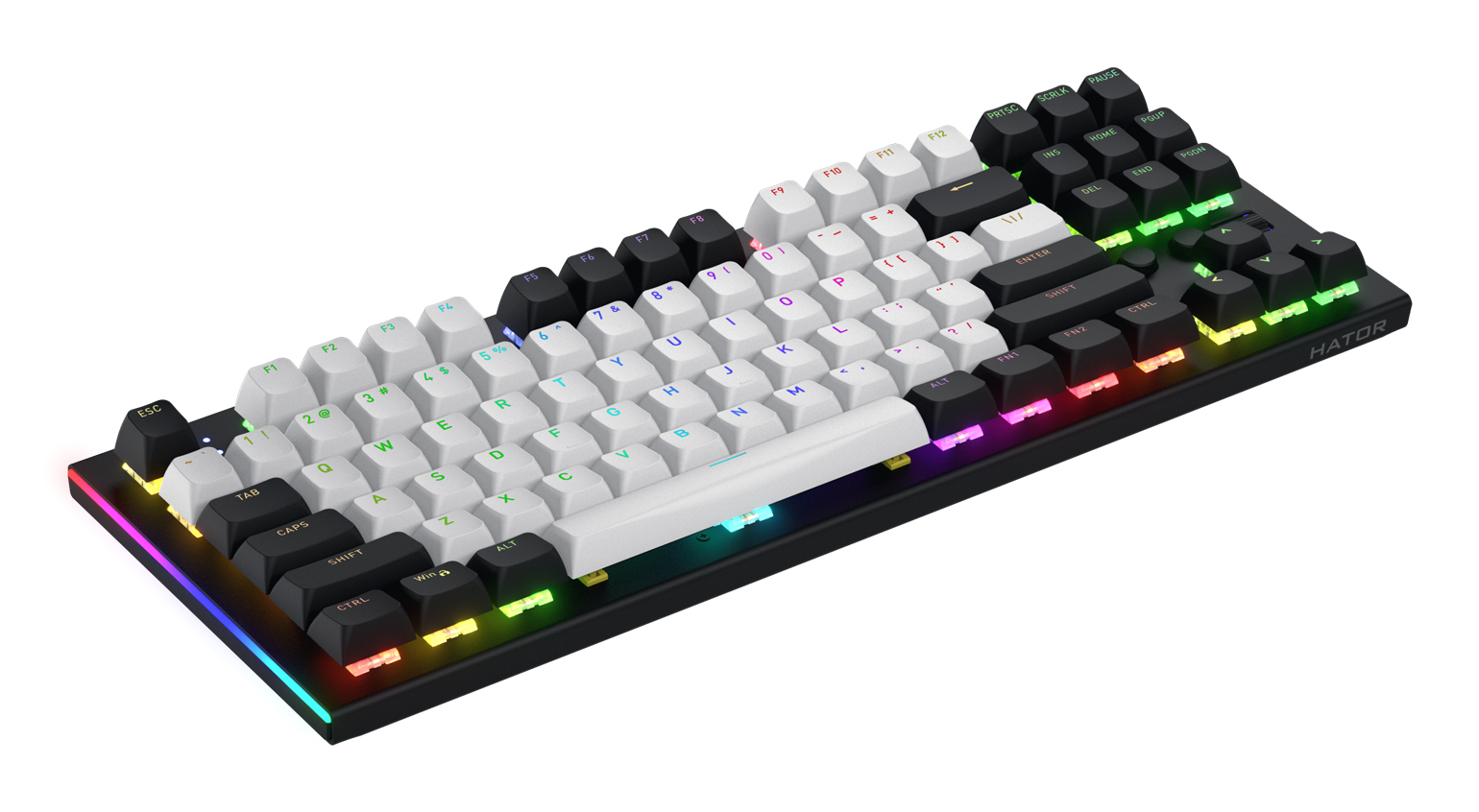HATOR Gravity TKL tastiera Gaming USB QWERTY Inglese US Nero