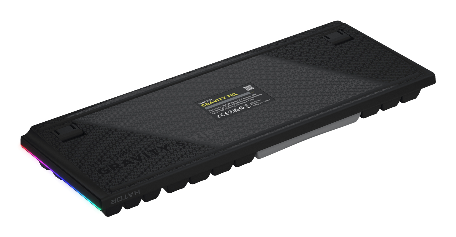 HATOR Gravity TKL tastiera Gaming USB QWERTY Inglese US Nero
