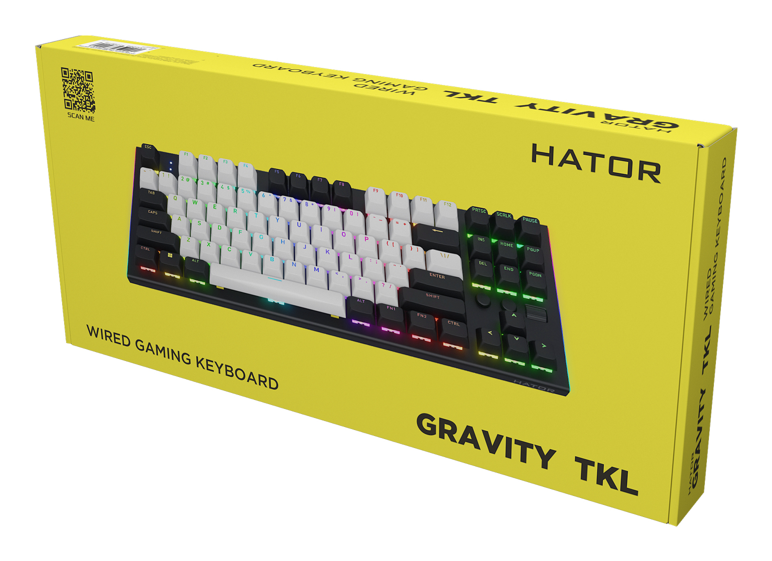 HATOR Gravity TKL tastiera Gaming USB QWERTY Inglese US Nero