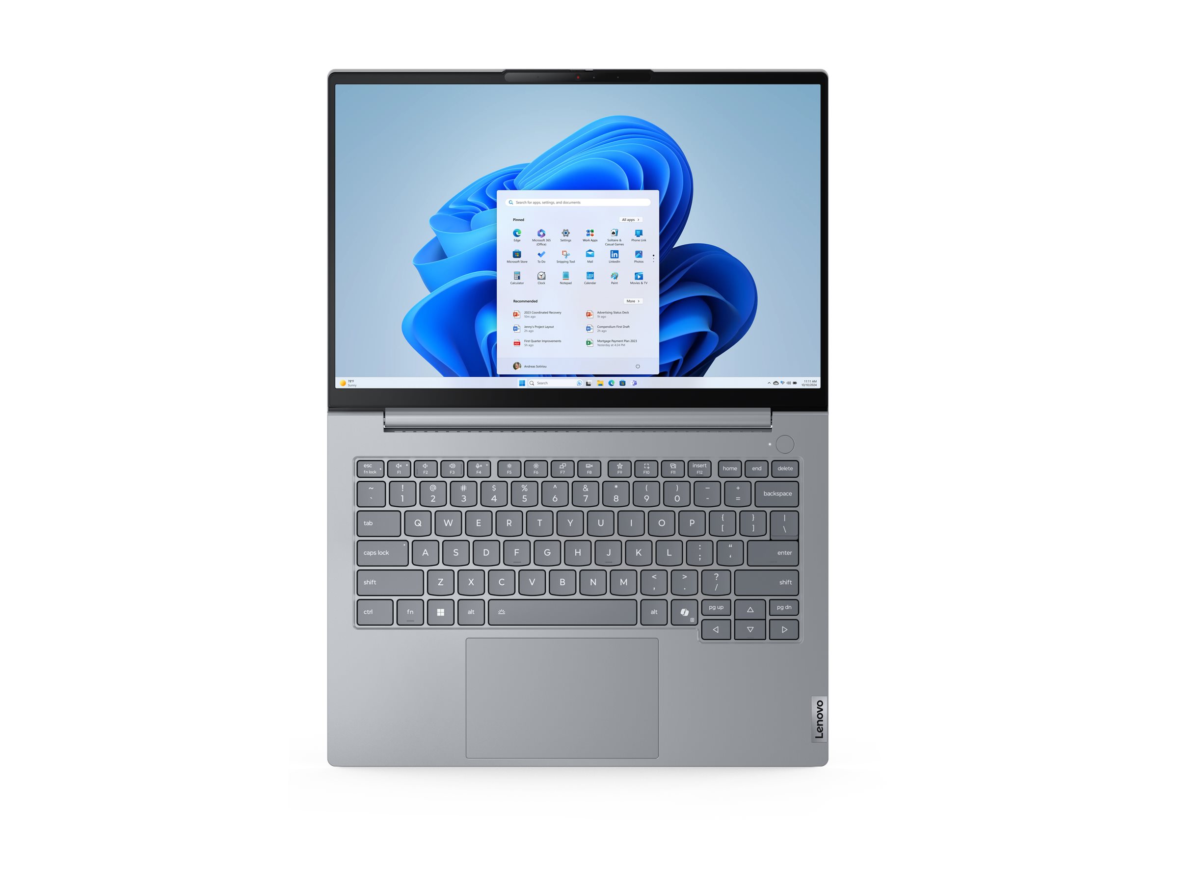 Lenovo ThinkBook 14 G8 IAL Intel Core Ultra 9 185H Port�til 35,6 cm (14) WUXGA 16 GB DDR5-SDRAM 512 GB SSD Wi-Fi 6E (802.11ax) Windows 11 Pro Alem�n Gris