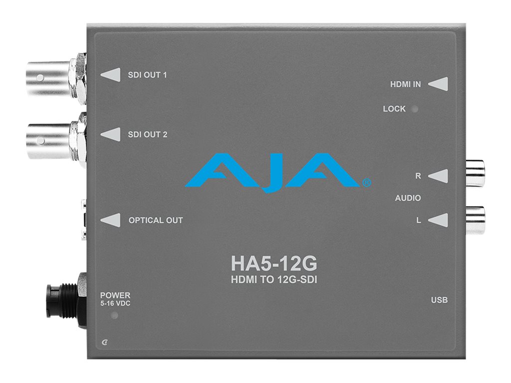 AJA HA5-12G convertisseur de signal vid�o Convertisseur vid�o actif 4096 x 2160, -