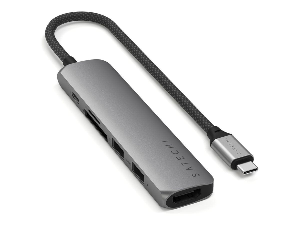 Satechi 6-in-1 - Dockingstation - USB-C 3.2 Gen 2