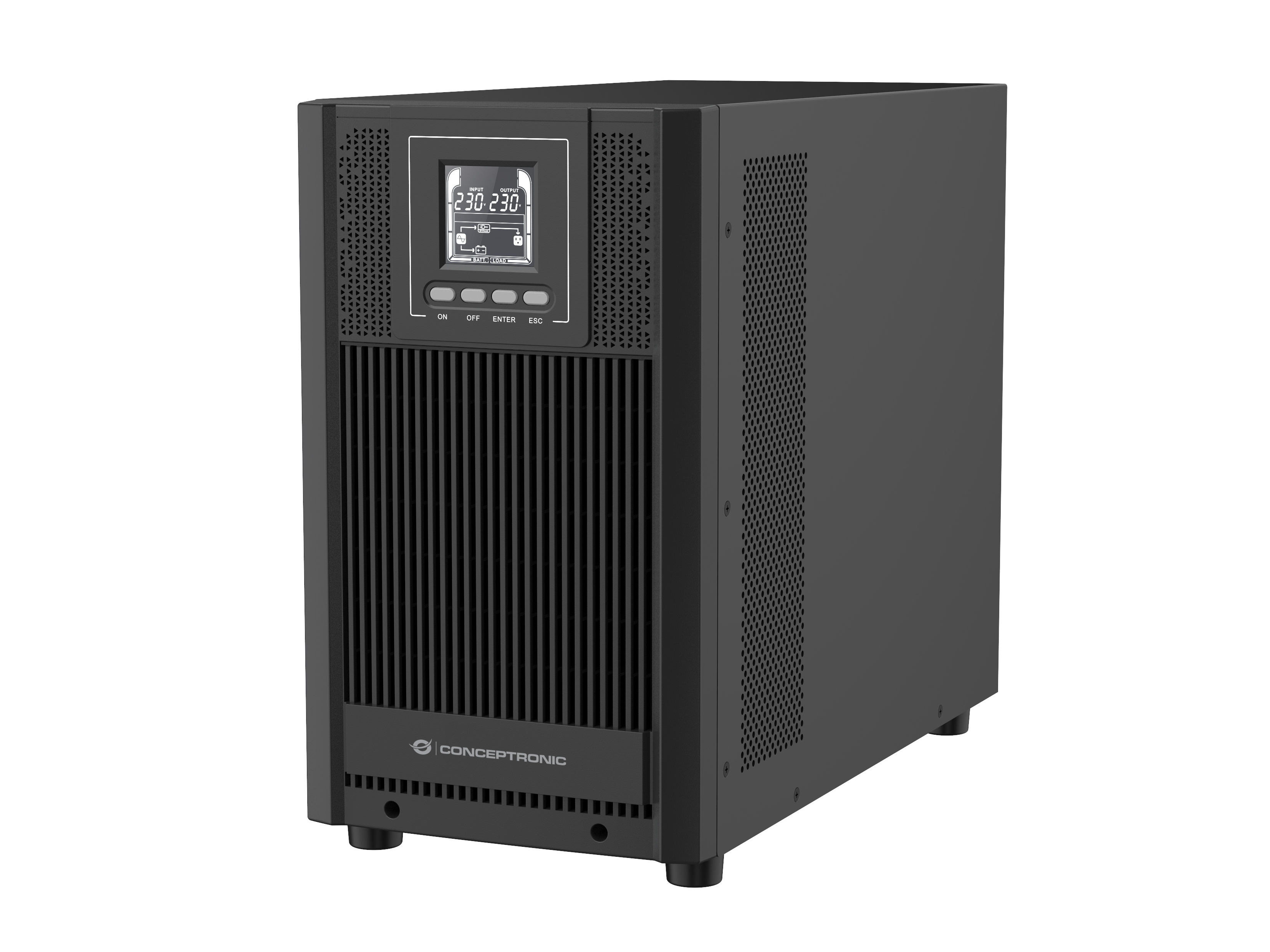Conceptronic ZEUS52ES3K gruppo di continuit (UPS) Doppia conversione (online) 3 kVA 2700 W 4 presa(e) AC