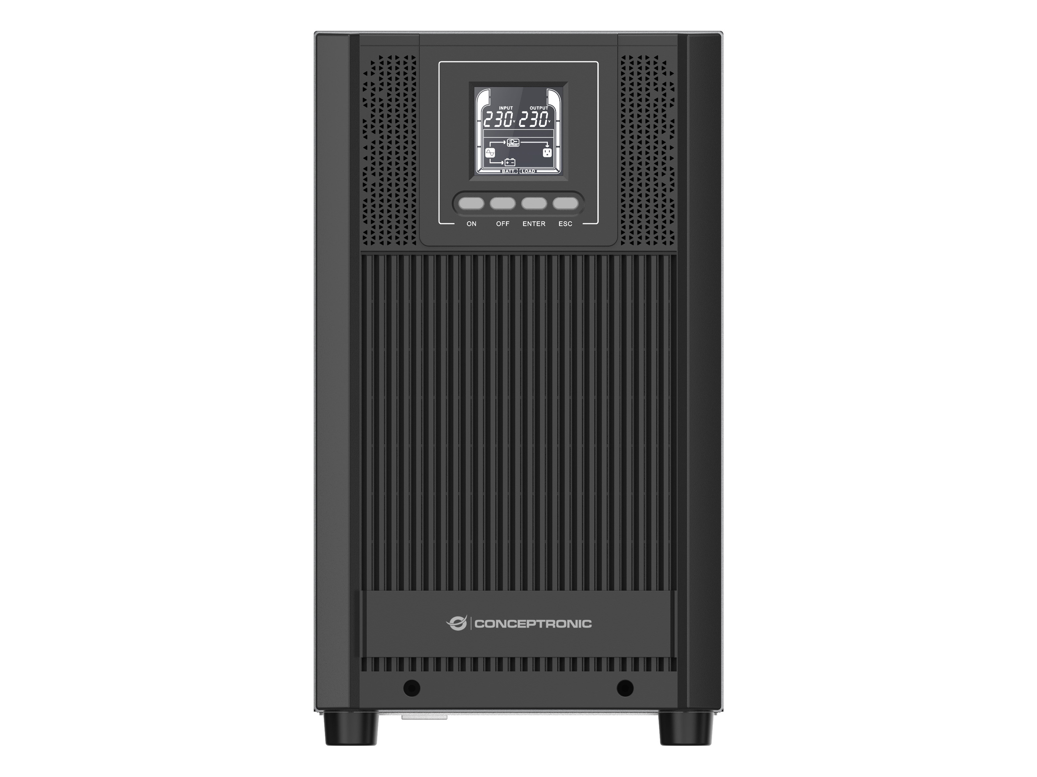Conceptronic ZEUS52ES3K gruppo di continuit (UPS) Doppia conversione (online) 3 kVA 2700 W 4 presa(e) AC