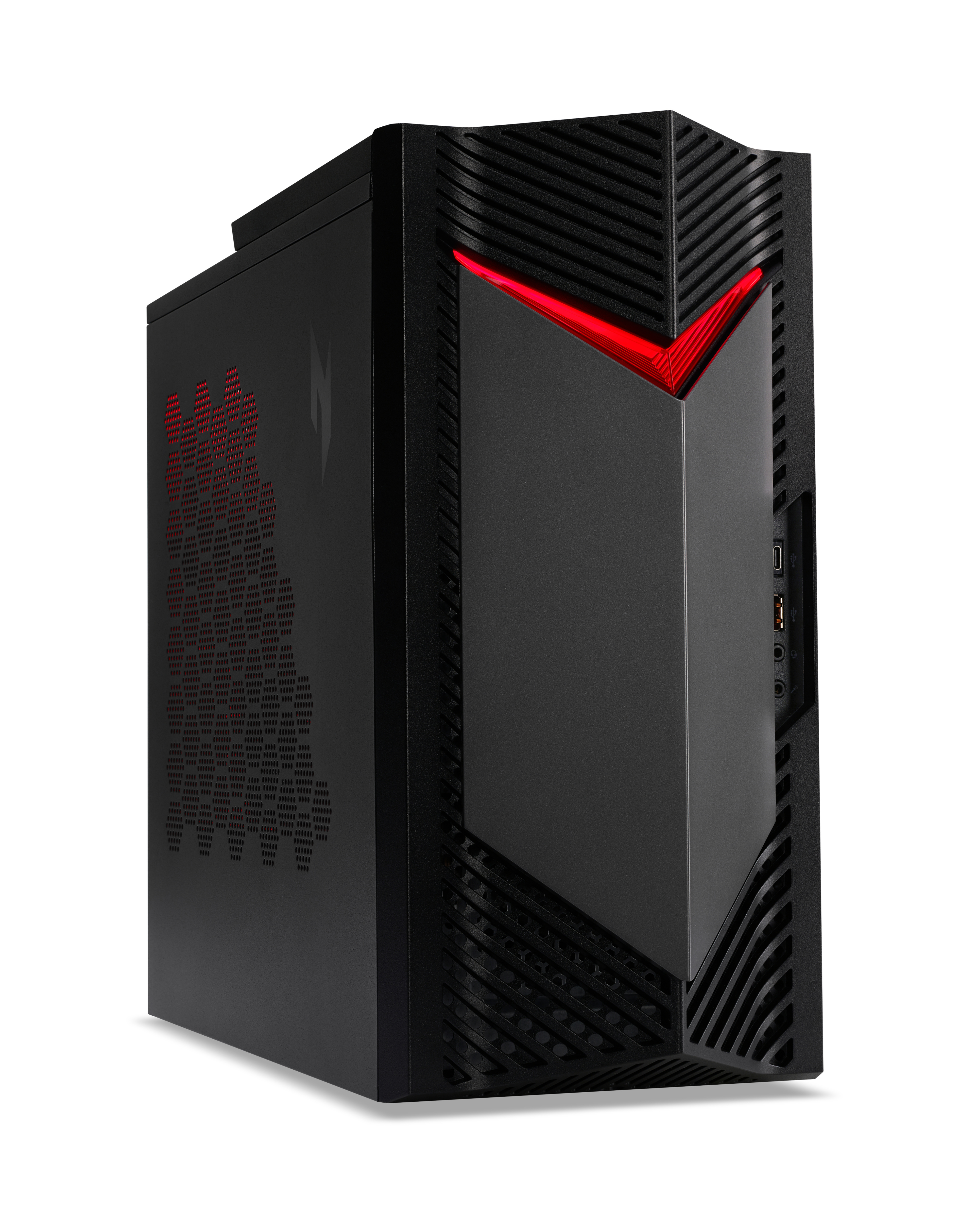 Acer Nitro 50 N50-656 - Tower - Core i7 i7-14700F / 2.1 GHz - RAM 32 GB - SSD 1.024 TB - GeForce RTX 5060 - Wi-Fi 6E, Bluetooth, 1GbE - WLAN: 802.11a/b/g/n/ac/ax (Wi-Fi 6E)