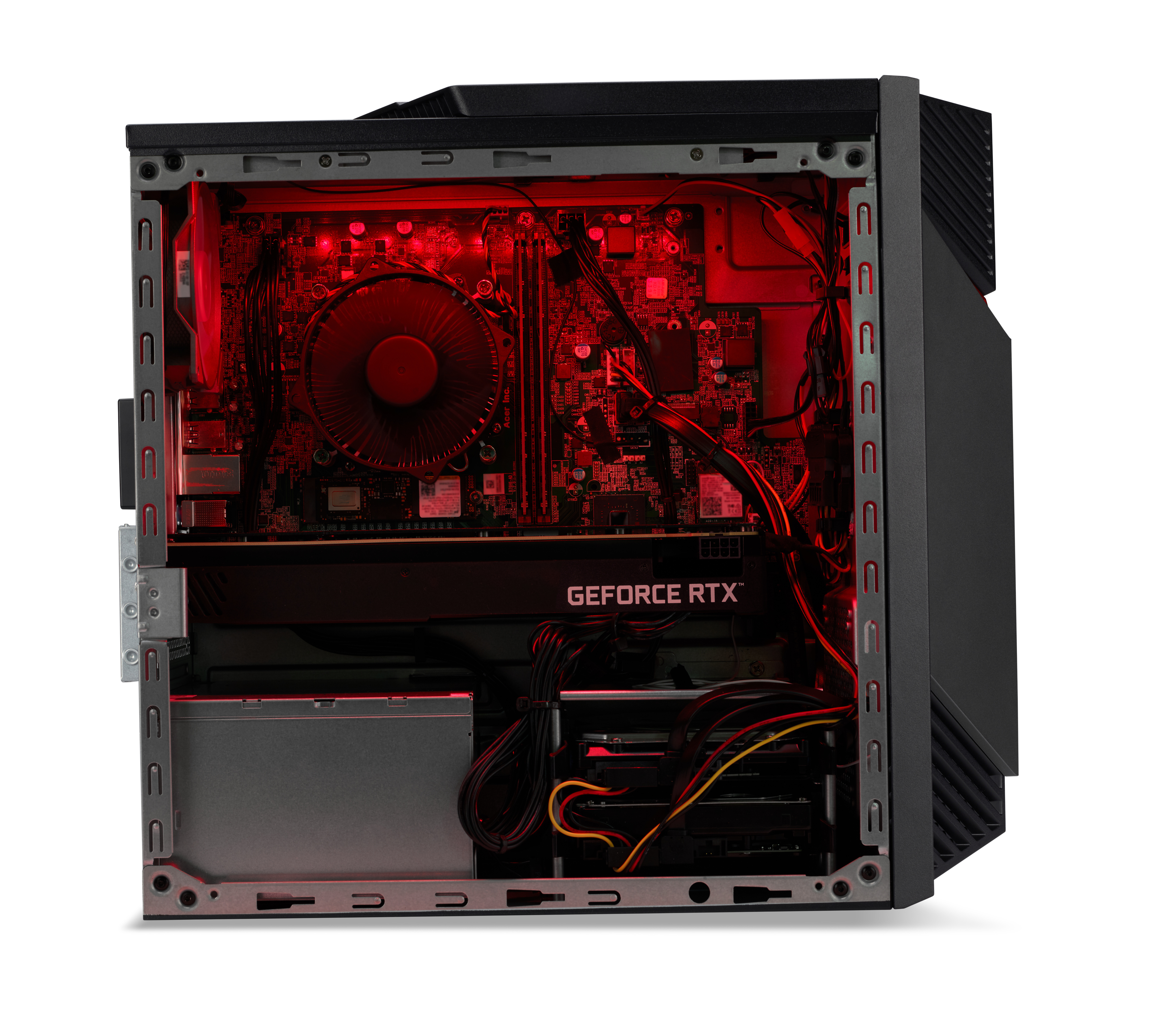 Acer Nitro 50 N50-656 - Tower - Core i7 i7-14700F / 2.1 GHz - RAM 32 GB - SSD 1.024 TB - GeForce RTX 5060 - Wi-Fi 6E, Bluetooth, 1GbE - WLAN: 802.11a/b/g/n/ac/ax (Wi-Fi 6E)