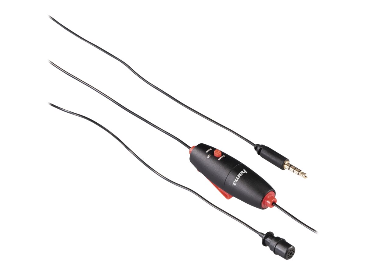 Hama Smart Black Clip-on microphone