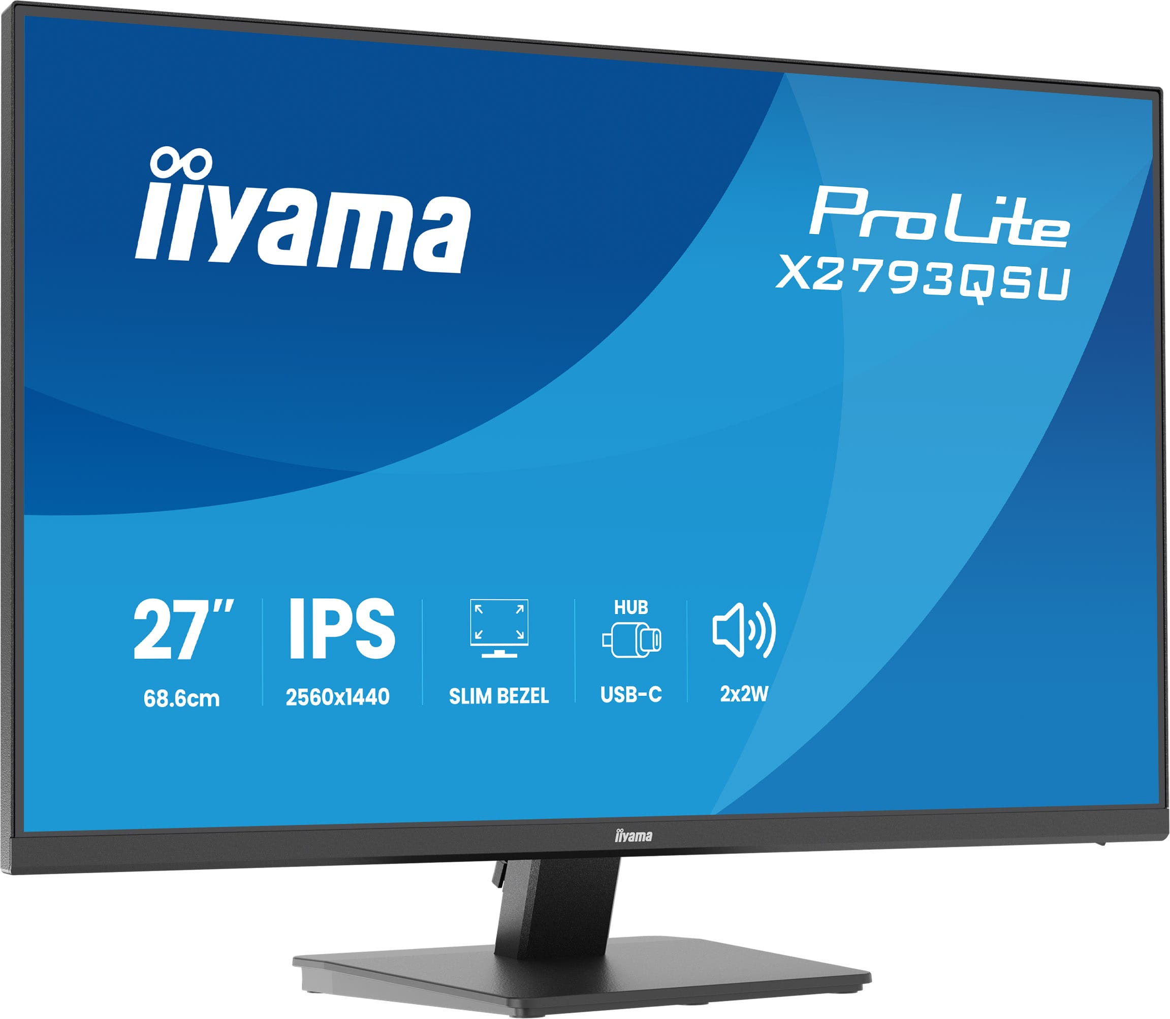 iiyama ProLite X2793QSU-B1 �cran plat de PC 68,6 cm (27) 2560 x 1440 pixels Quad HD LED Noir