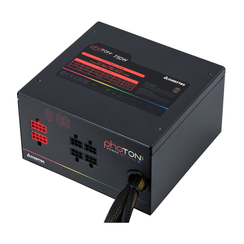 Chieftec Photon unit dalimentation dnergie 750 W 24-pin ATX PS/2 Noir