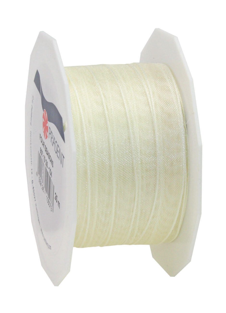 C.E. Pattberg Geschenkband Four Seasons seidenmatt creme 40.0 mm x 25.0m