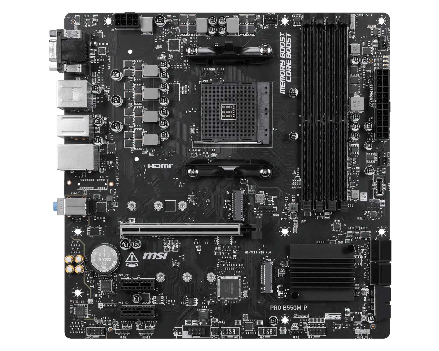 MSI PRO B550M-P motherboard AMD B550 Socket AM4 ATX