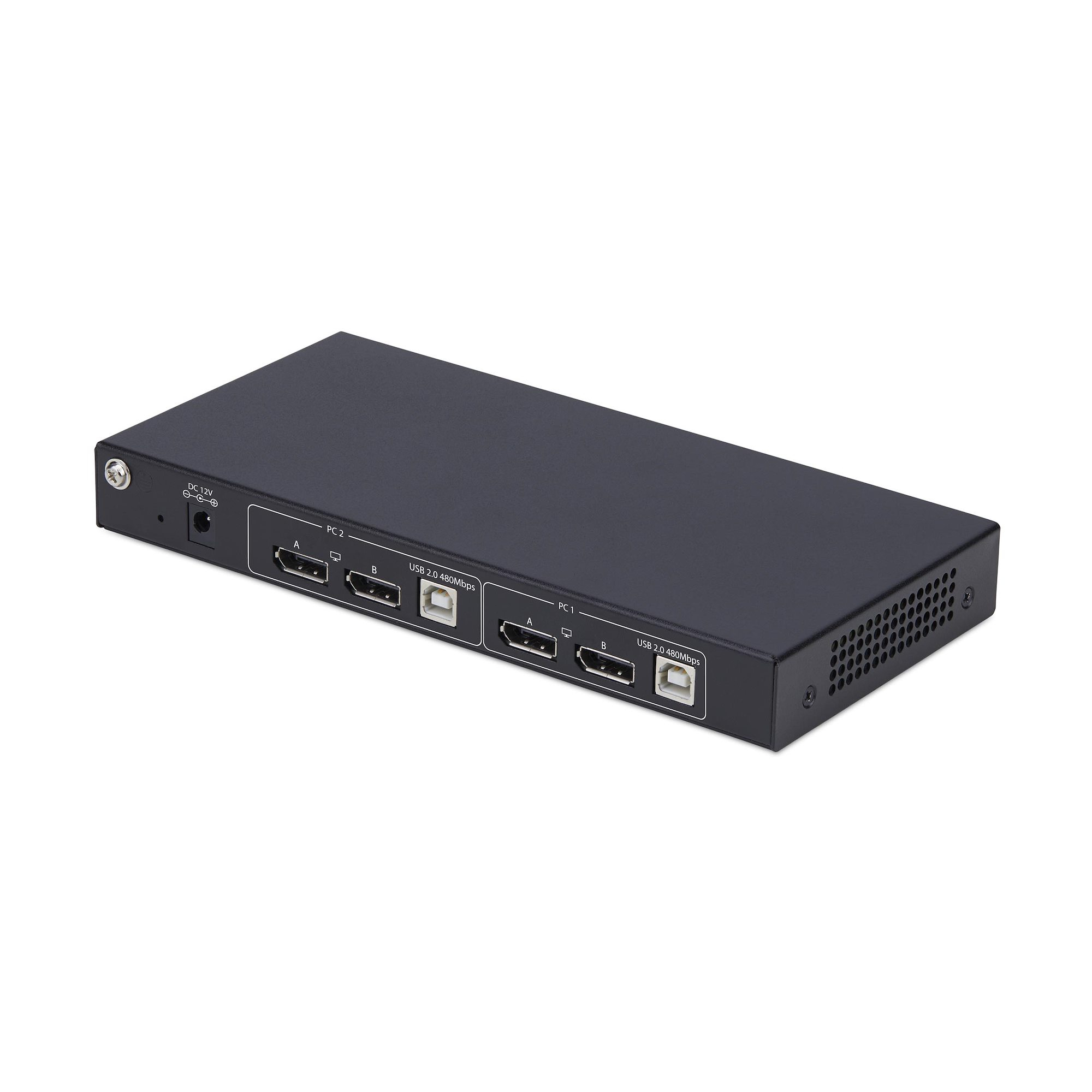 StarTech.com 2-Port Dual-Monitor DP KVM Switch w/Video Matrix, 4K 60Hz