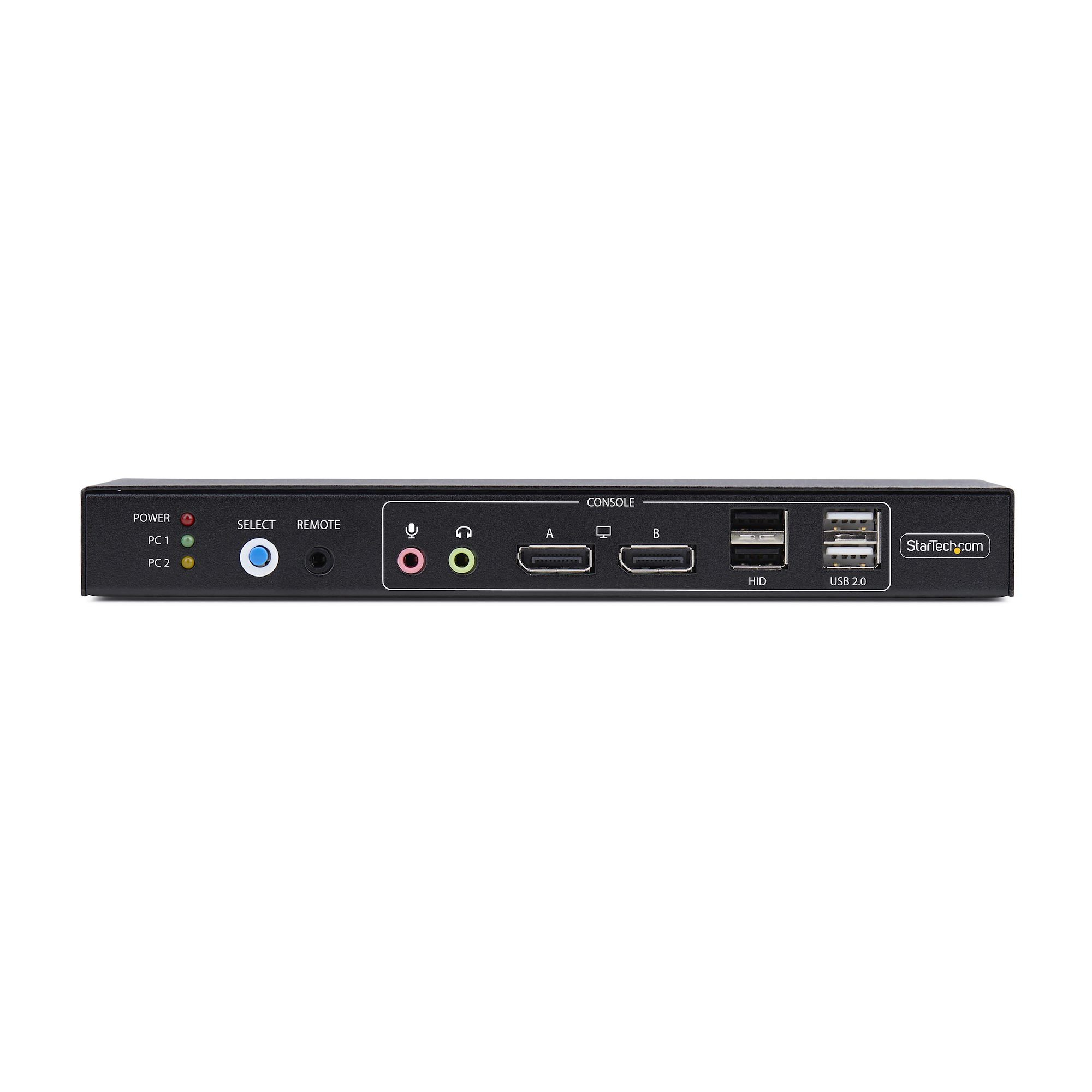 StarTech.com 2-Port Dual-Monitor DP KVM Switch w/Video Matrix, 4K 60Hz