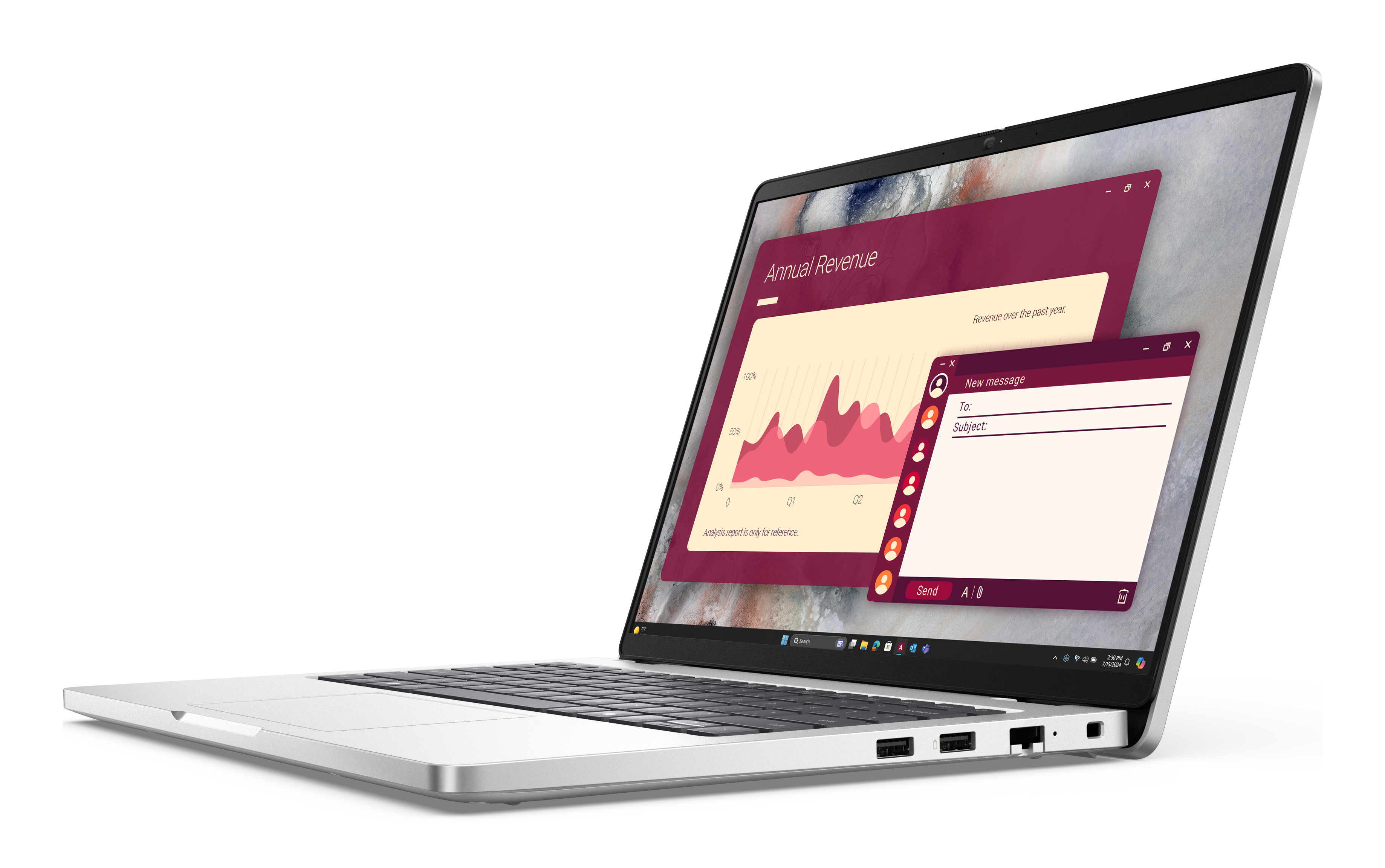 DELL Pro 14 PC14250 Intel Core Ultra 7 255U Ordinateur portable 35,6 cm (14) Full HD+ 16 Go DDR5-SDRAM 512 Go SSD Wi-Fi 6E (802.11ax) Windows 11 Pro Platine US International