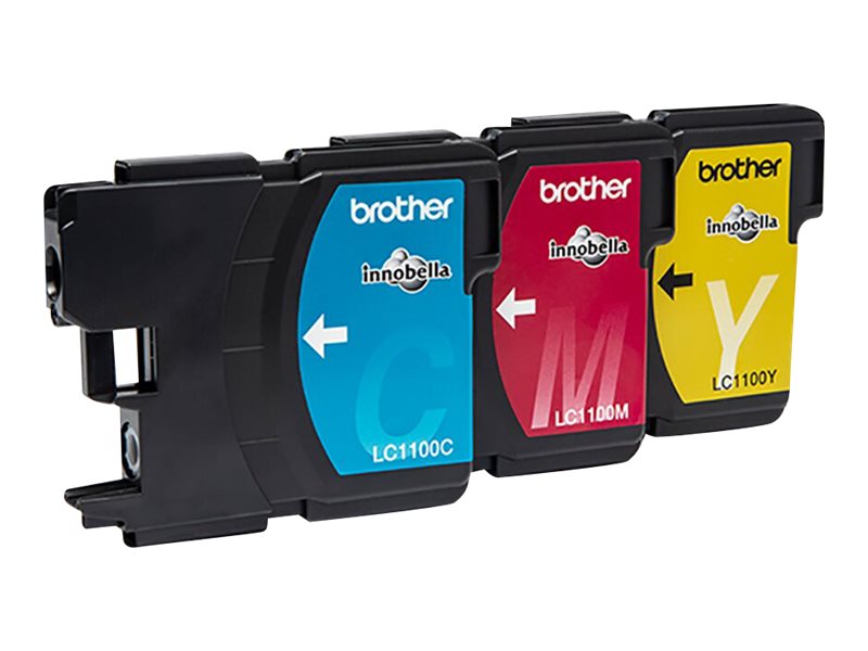 Brother LC1100RBWBP cartucho de tinta 3 pieza(s) Original Cian, Magenta, Amarillo
