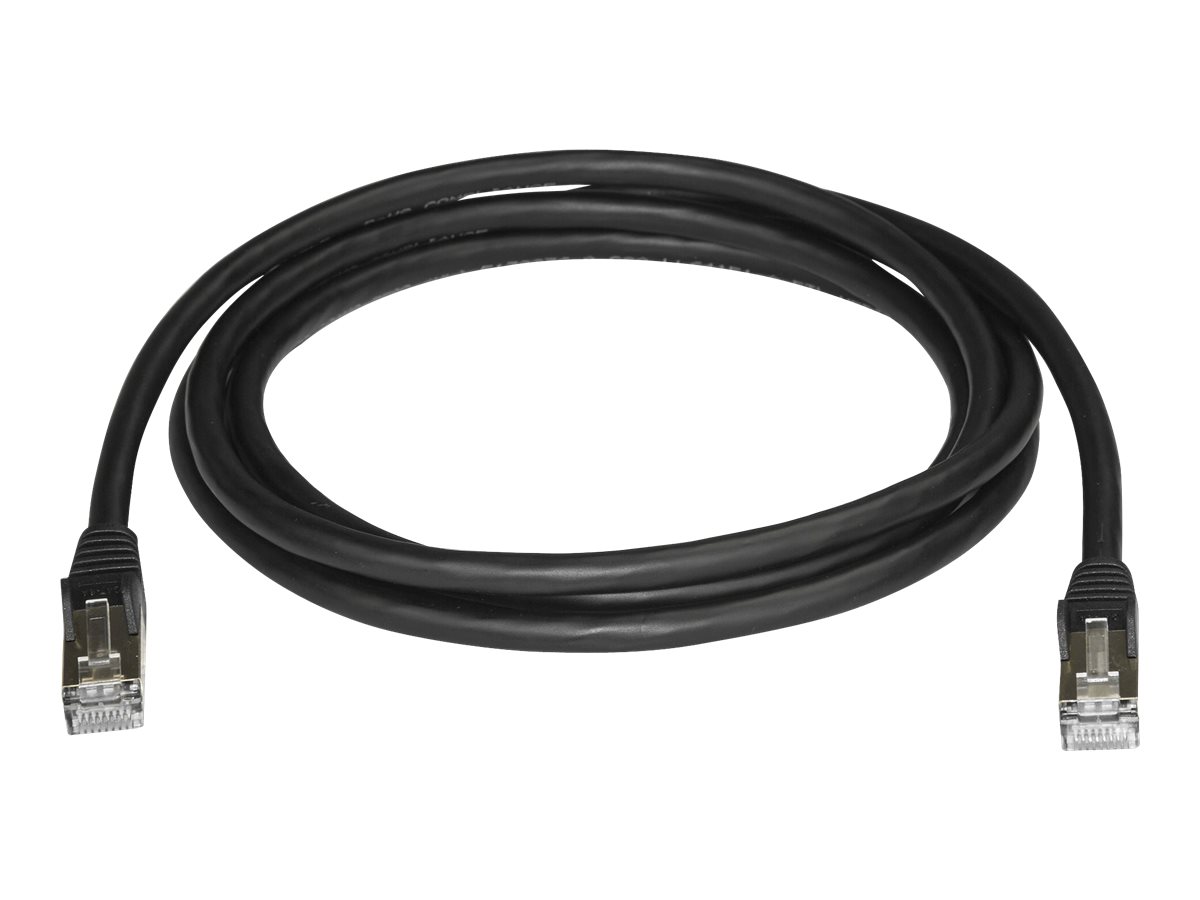 StarTech.com Cble rseau Cat6a STP blind sans crochet de 2 m - Noir