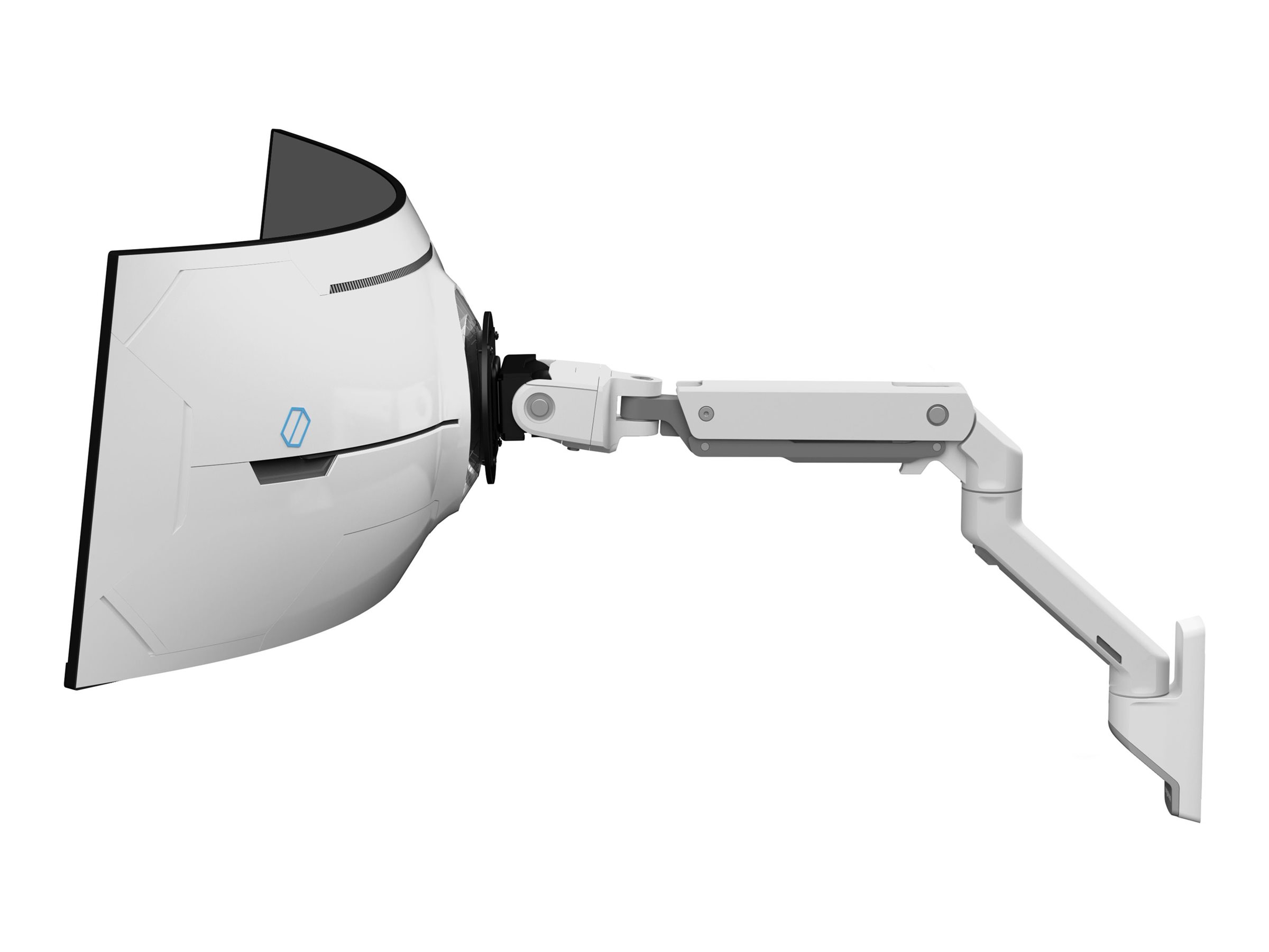 Ergotron HX - Befestigungskit (Gelenkarm) - Konstante Krafttechnologie - fr Curved LCD-Display - fr extrem tiefe gewlbte Bildschirme - wei - Bildschirmgre: bis zu 144,8 cm (bis zu 57 Zoll)