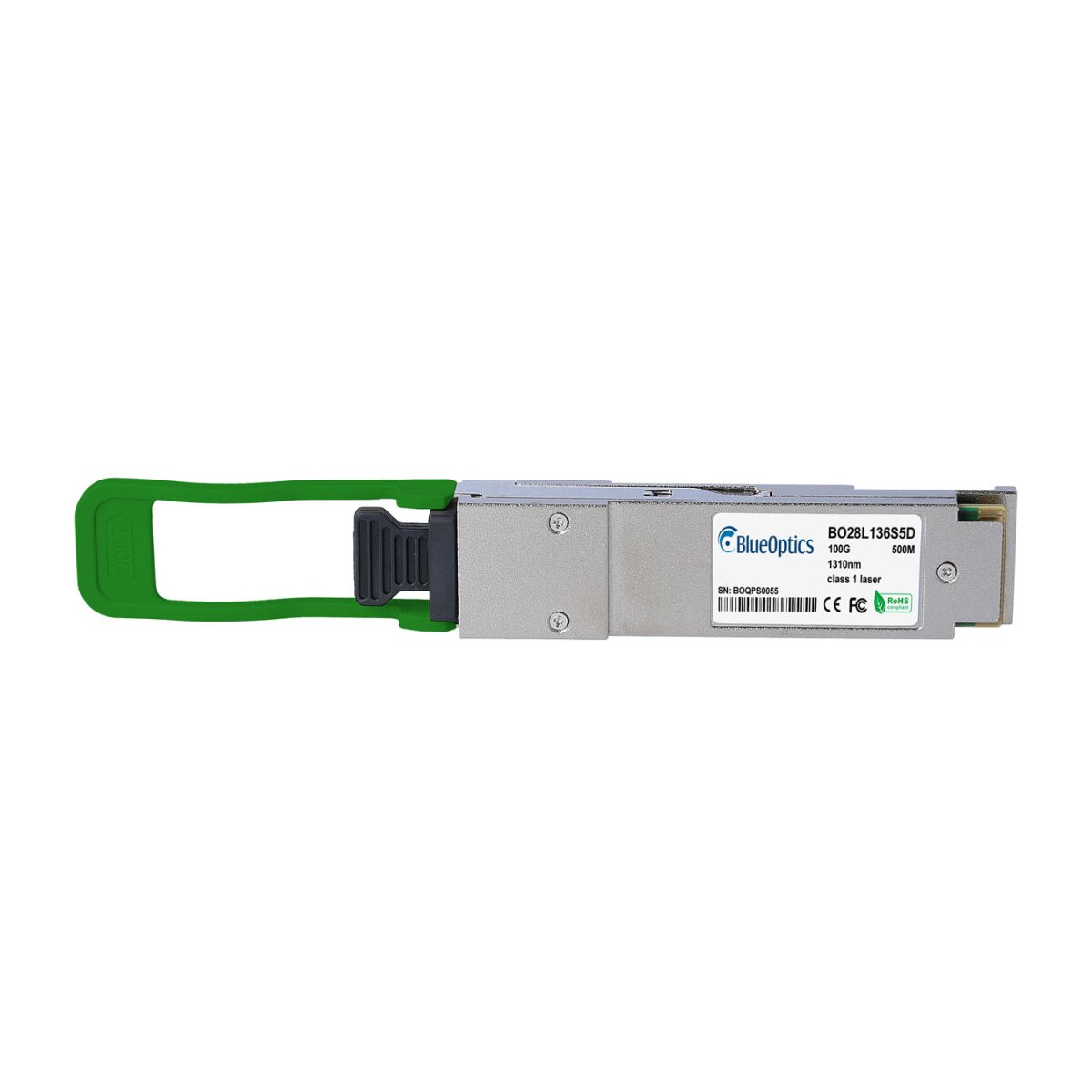 BlueOptics NVIDIA AQPMANQ4EDMA0784 BlueOptics BO28L136S5D QSFP28 Transceiver, 100GBASE-DR, Singlemode Fiber, 1310nm, 500 Meter