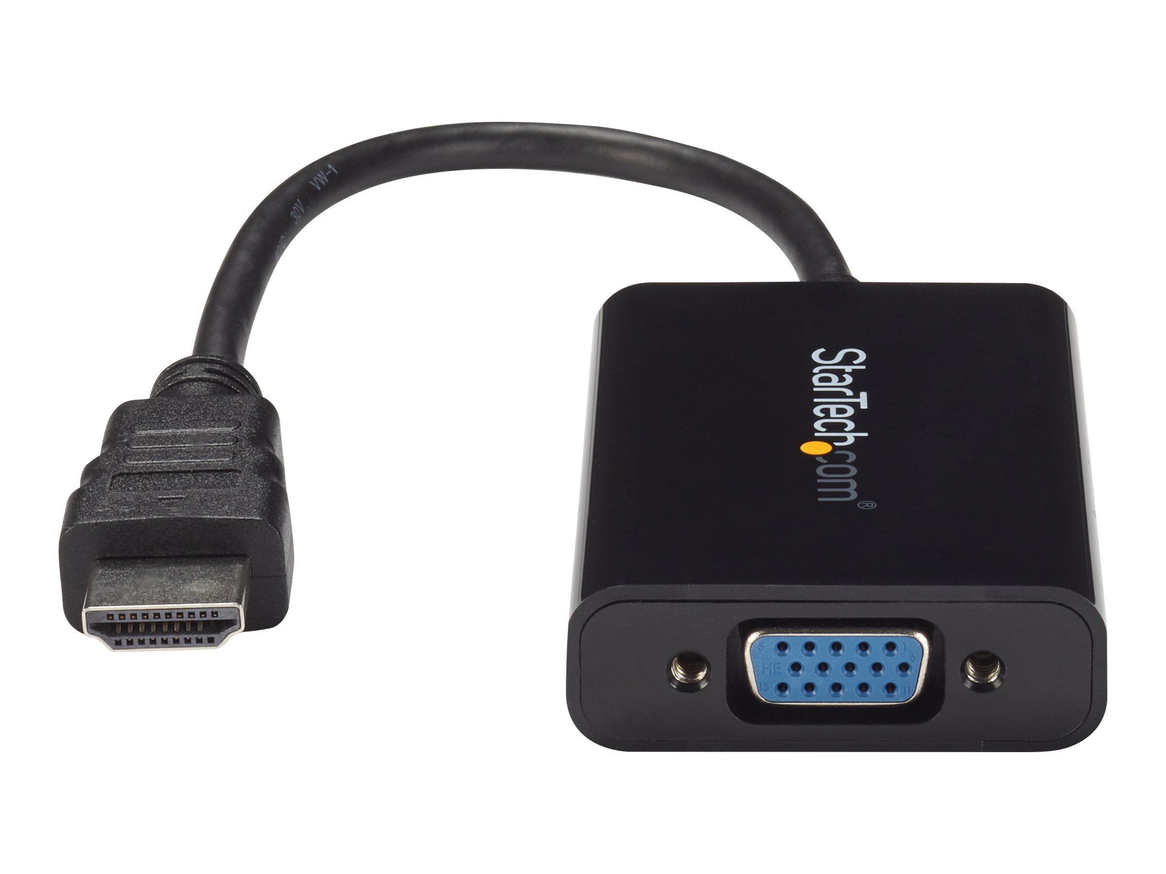 StarTech.com HDMI auf VGA Video Konverter / Wandler mit 2 Kanal Audio - hd zu VGA adapter 1080p - max. Auflsung 1920x1080 - Videoschnittstellen-Converter - HDMI mnnlich bis HD-15 (VGA)