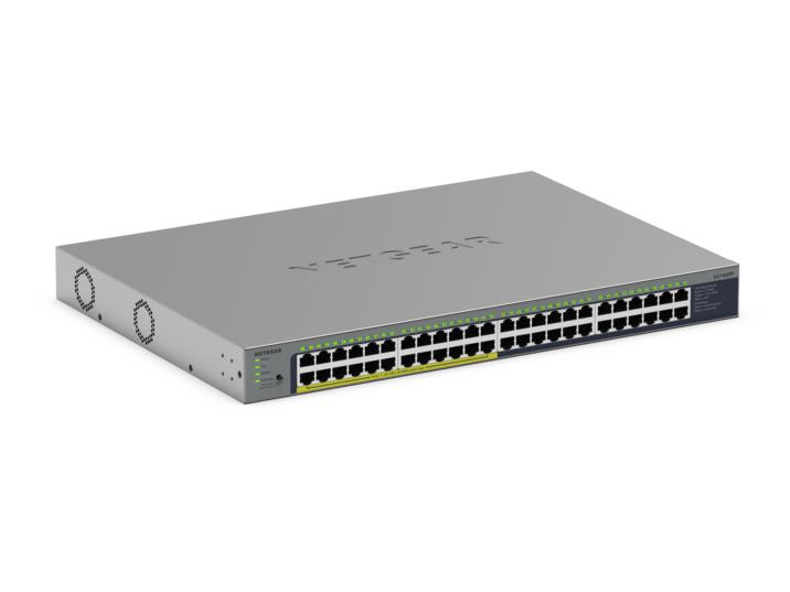 Netgear GS748PP - Switch - unmanaged - 24 x 10/100/1000 + 24 x 10/100/1000 (PoE+)