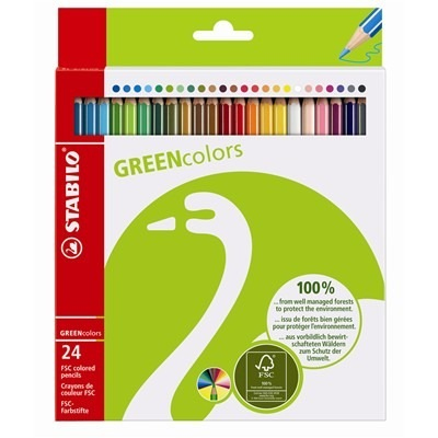 STABILO GREENcolors Farbstifte Multicolore 24 pi�ce(s)