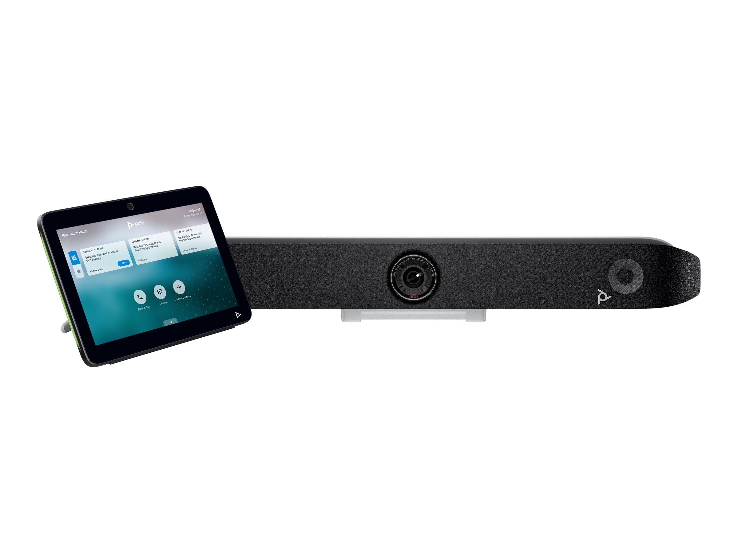 Poly Studio X52 - Kit f�r Videokonferenzen (Touchscreen-Konsole, Videoleiste)