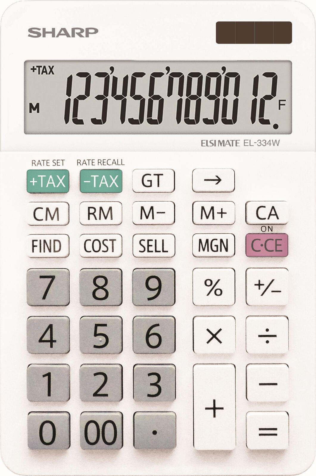 Sharp EL-334W Tischrechner wei