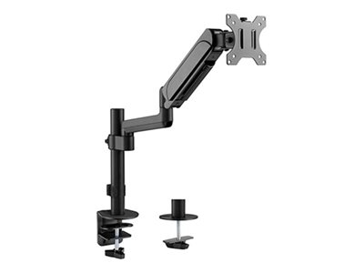 Gembird MA-DA1P-01 - Befestigungskit (Spannbefestigung fr Tisch) - einstellbarer Arm - fr LCD-Display - up to 9 kg - Aluminium, Kunststoff, Stahl - Fine Texture Black - Bildschirmgre: 43.2-81.3 cm (17-32)
