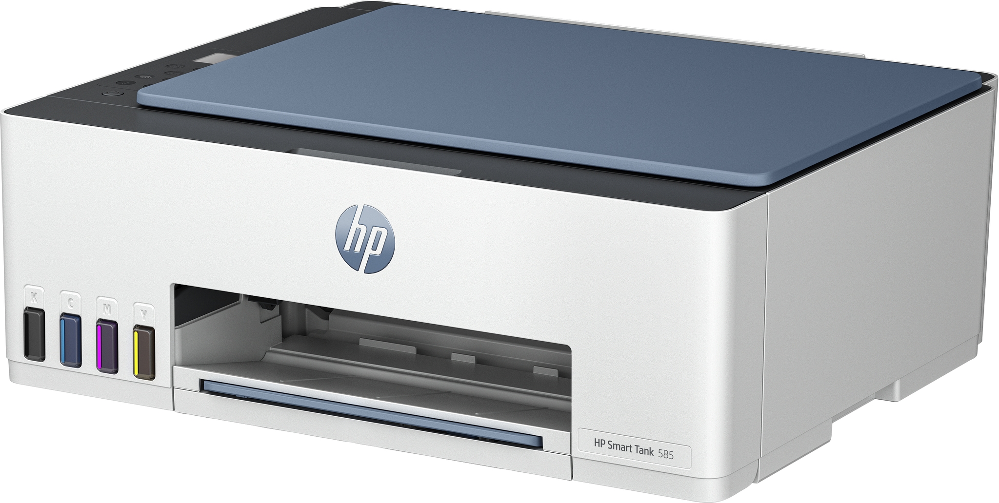 HP Smart Tank 585 All-in-One Printer - Home and home office - Print - copy - scan - Wireless; High-volume printer tank; Print from phone or tablet; Scan to PDF - Thermal Inkjet - Farbdruck - 4800 x 1200 DPI - A4 - Direktdruck - Blau - Grau - Wei�