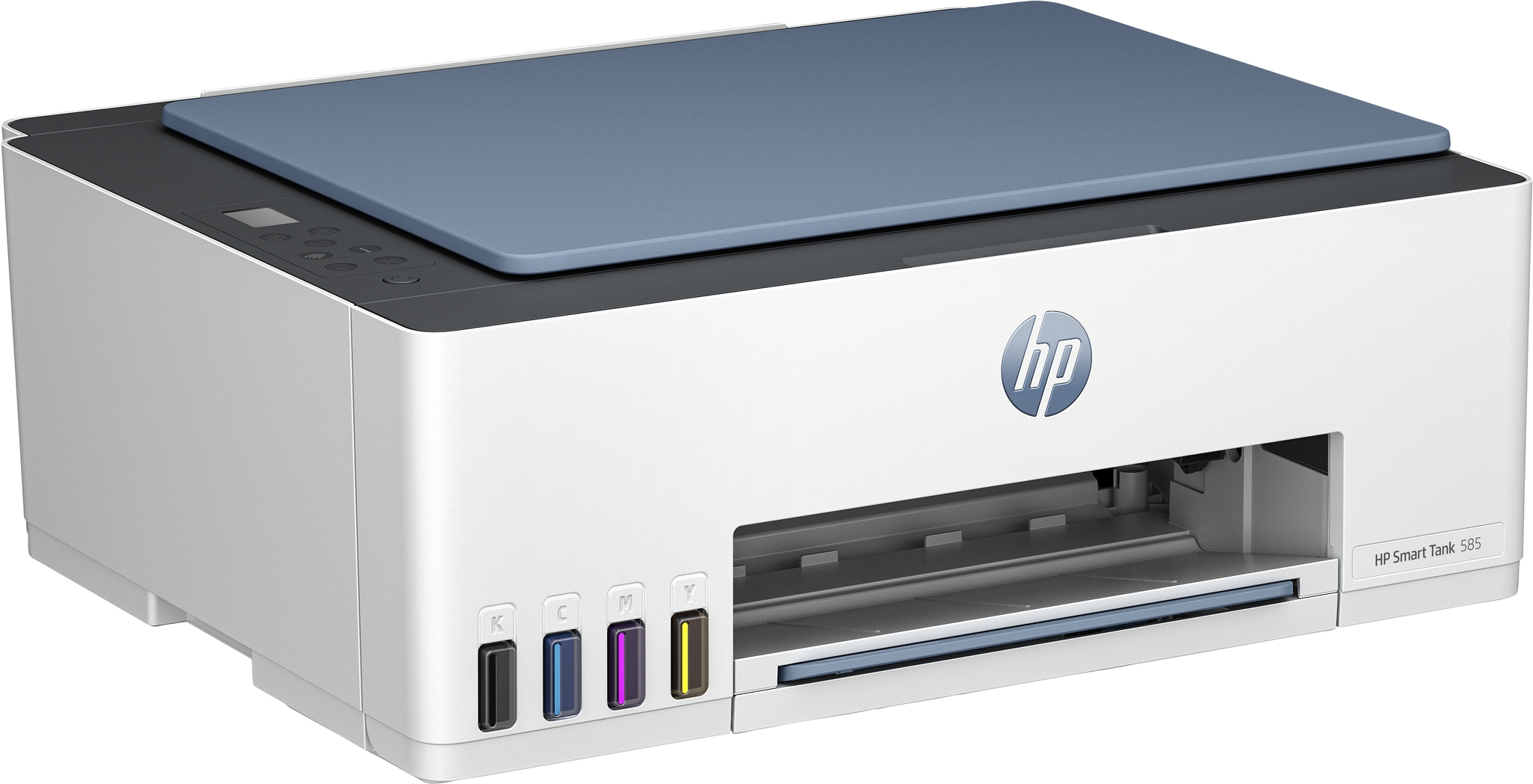 HP Smart Tank 585 All-in-One Printer - Home and home office - Print - copy - scan - Wireless; High-volume printer tank; Print from phone or tablet; Scan to PDF - Thermal Inkjet - Farbdruck - 4800 x 1200 DPI - A4 - Direktdruck - Blau - Grau - Wei�