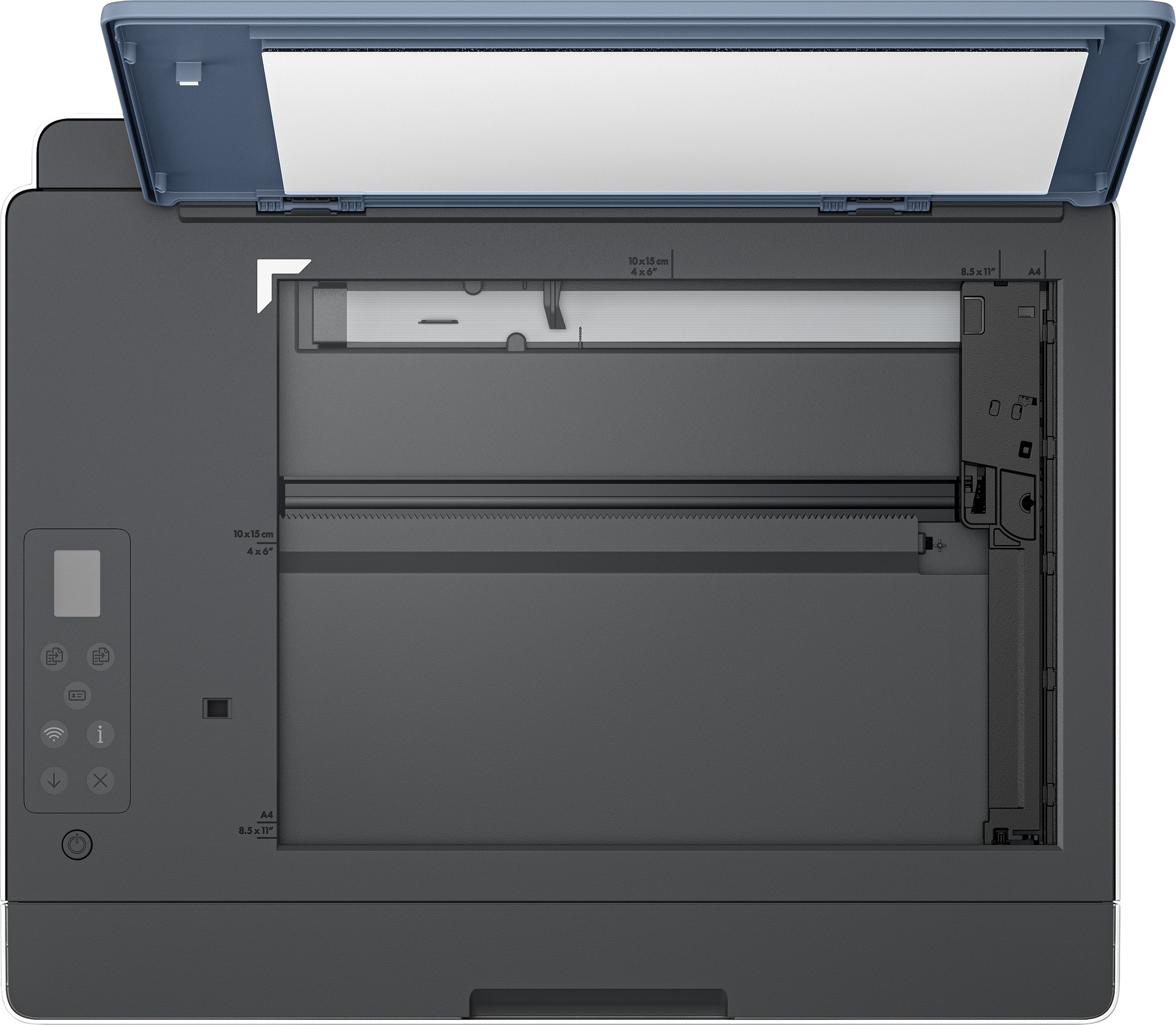 HP Smart Tank 585 All-in-One Printer - Home and home office - Print - copy - scan - Wireless; High-volume printer tank; Print from phone or tablet; Scan to PDF - Thermal Inkjet - Farbdruck - 4800 x 1200 DPI - A4 - Direktdruck - Blau - Grau - Wei�