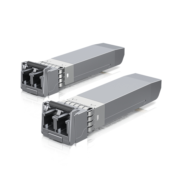 UbiQuiti SFP (Mini-GBIC)-Transceiver-Modul - 10 GigE - LC Multi-Mode - bis zu 300 m (Packung mit 2)
