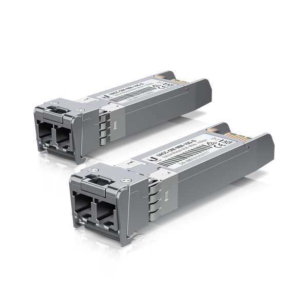 UbiQuiti SFP (Mini-GBIC)-Transceiver-Modul - 10 GigE - LC Multi-Mode - bis zu 300 m (Packung mit 2)