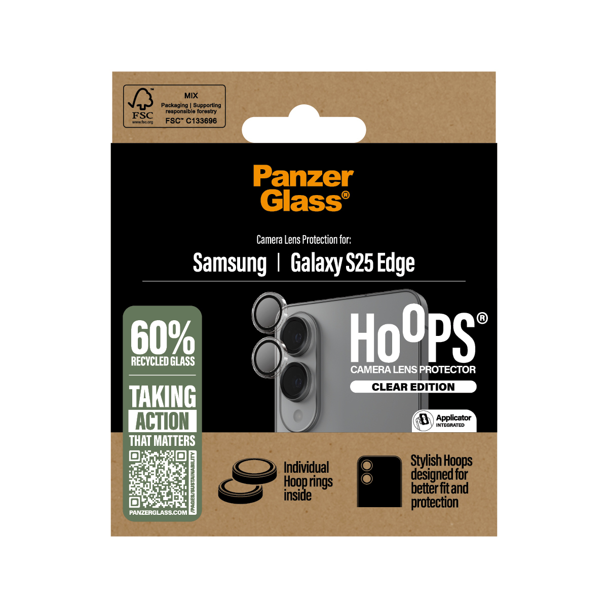 PanzerGlass HooEdge clear Kameraschutz Samsung Galaxy Edge